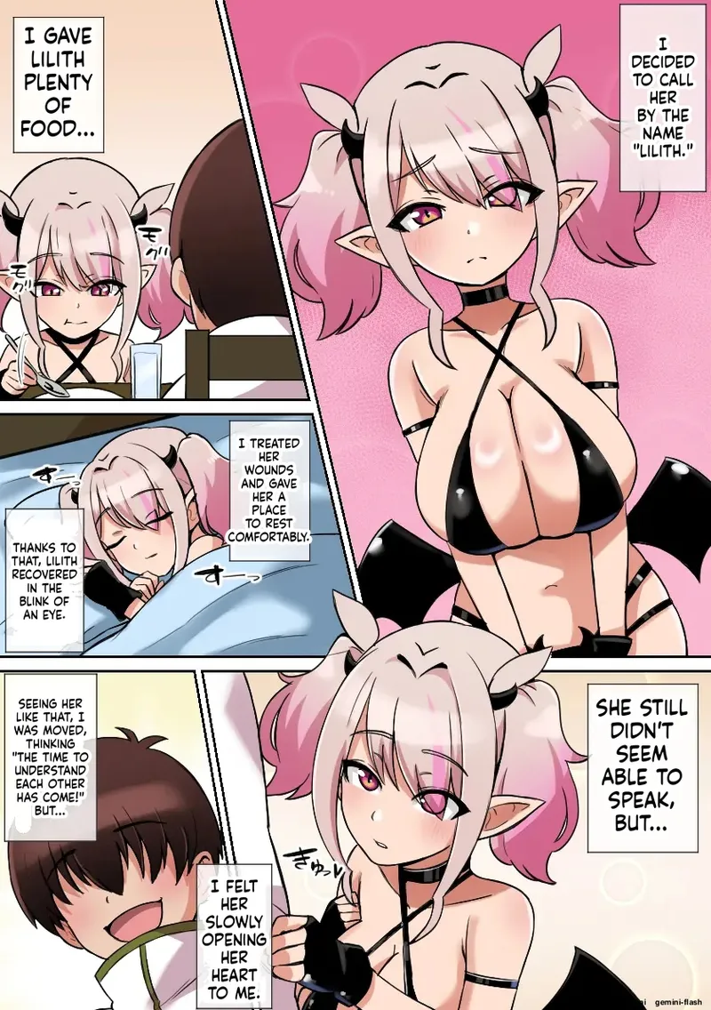[Shime wa Shake Chazuke]Paizuri Akuma ~Hirotta Akuma ni Paizuri Sakusei Sareru Boku~ | Paizuri Devil ~The Demon I Picked Up is Milking Me Dry with Paizuri~[English] Page 5