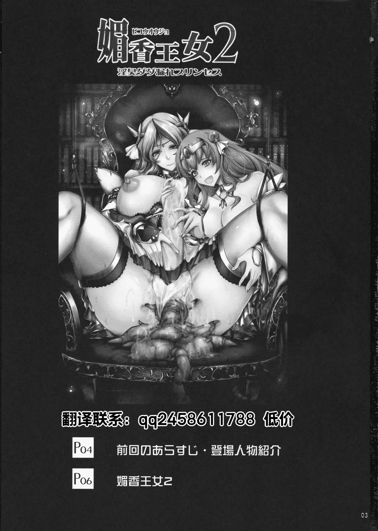(C100) [Garyuh-Chitai (TANA)]Bikou Oujo 2 Inshuu Dadamore Princess[Chinese] Page 3