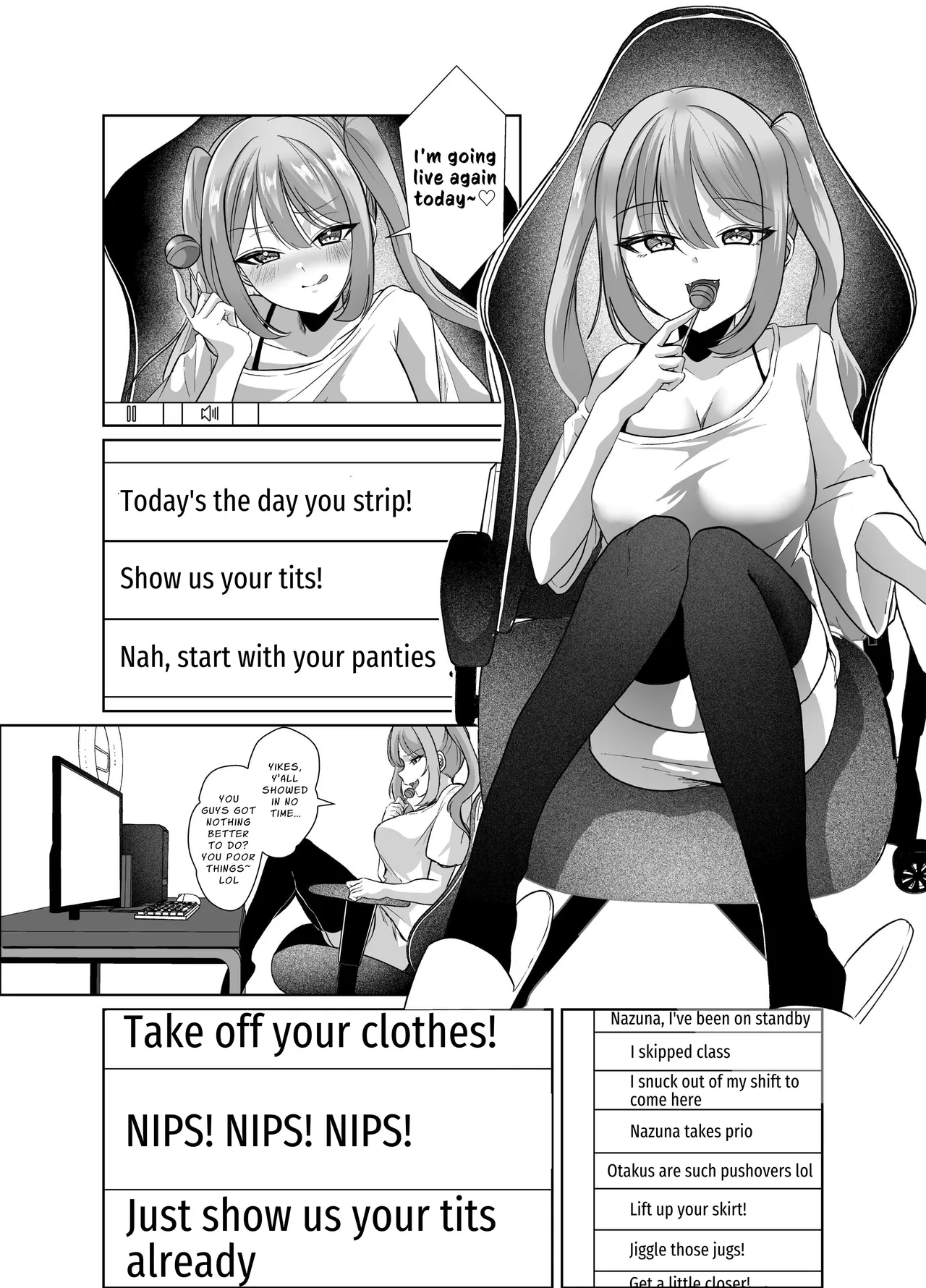 [P&I (Kuru Bushi)]Yowa Yowa Otaku-kun ga Nazuna no Oppai Mireru Wake Nai Jyan w | No Way Some Weakling Otaku Can Perv At Nazuna's Tits lol[English] [Cunny Garden] Page 3