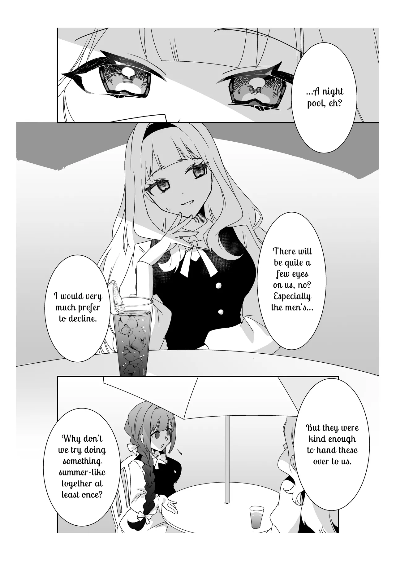 [P＆I (Sakasaki Shika)]Saimin Ojou-sama ~Yuri Couple wo Osou Otoko-tachi no Yokubou~ | Mindless Maidens ~A Lesbian Couple Assailed By Male Desire~[English] [Cunny Garden] Page 3