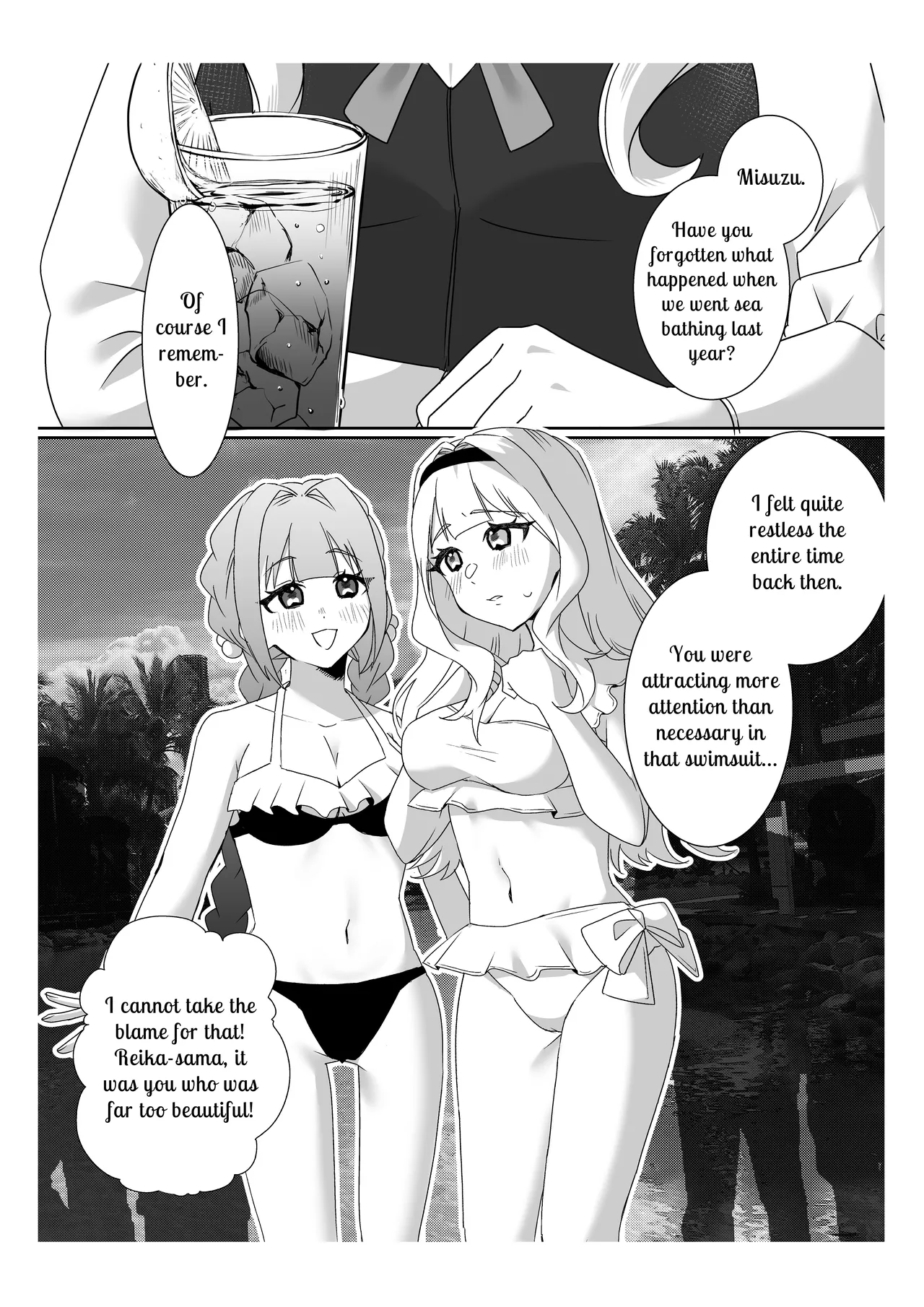 [P＆I (Sakasaki Shika)]Saimin Ojou-sama ~Yuri Couple wo Osou Otoko-tachi no Yokubou~ | Mindless Maidens ~A Lesbian Couple Assailed By Male Desire~[English] [Cunny Garden] Page 4