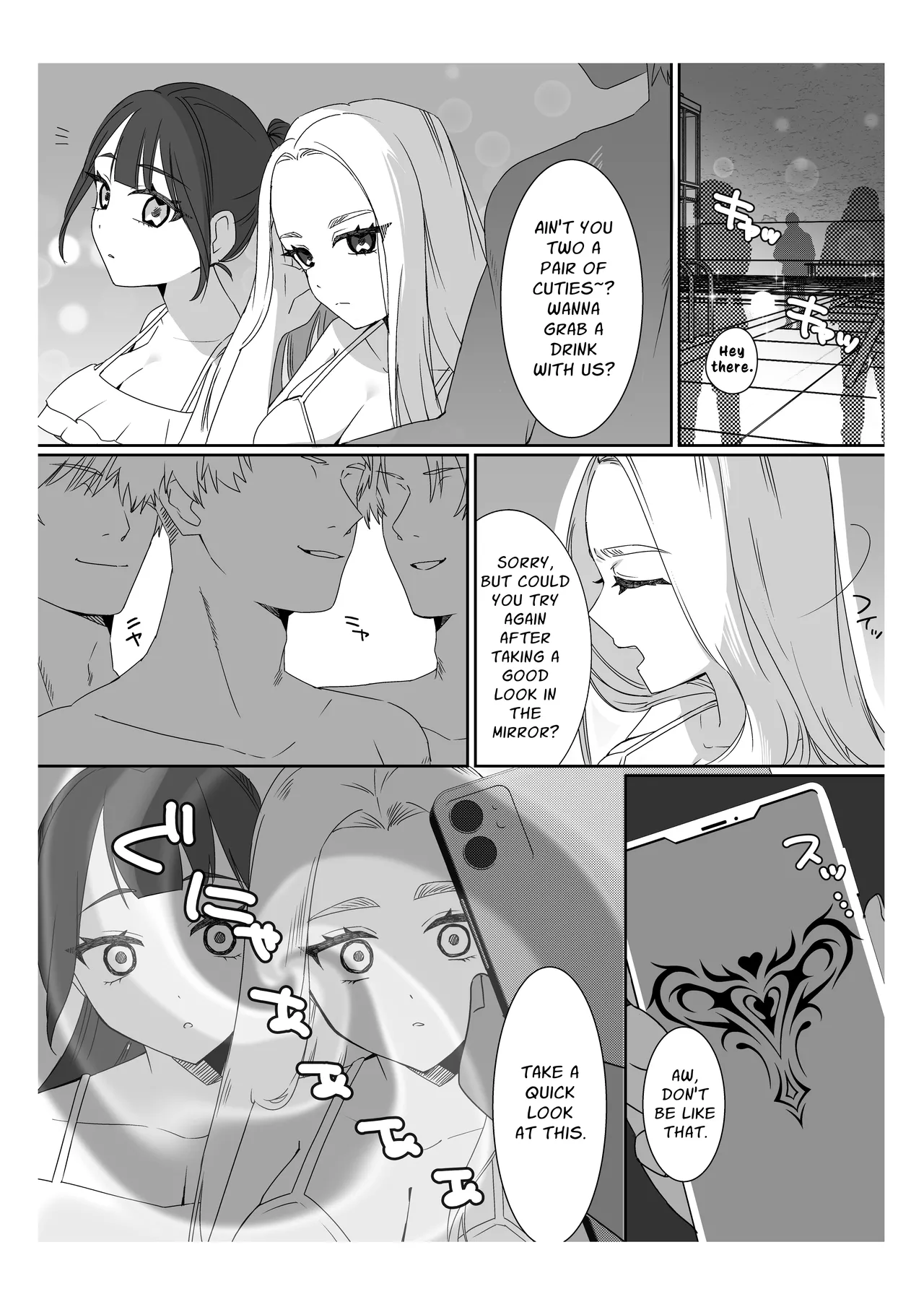 [P＆I (Sakasaki Shika)]Saimin Ojou-sama ~Yuri Couple wo Osou Otoko-tachi no Yokubou~ | Mindless Maidens ~A Lesbian Couple Assailed By Male Desire~[English] [Cunny Garden] Page 7