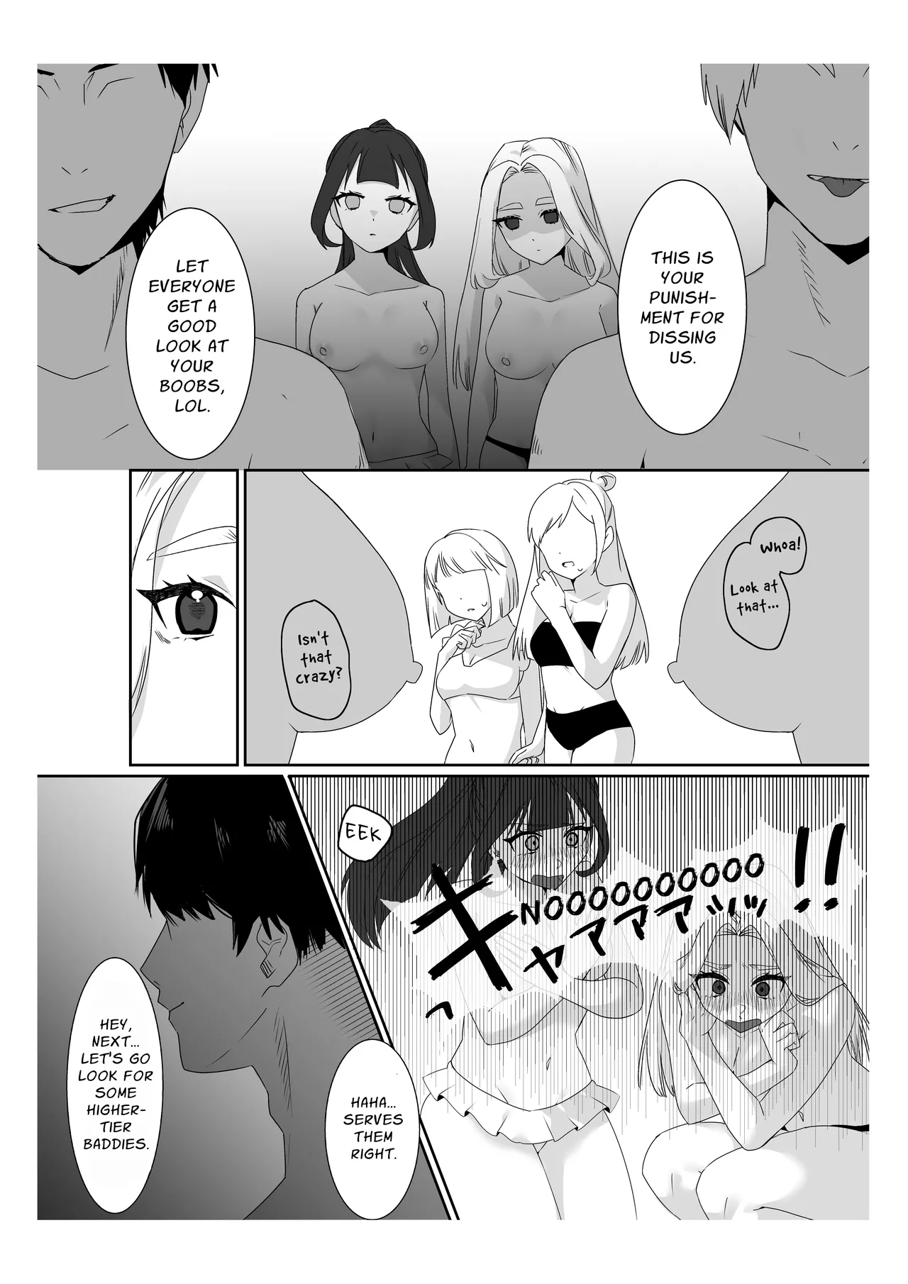 [P＆I (Sakasaki Shika)]Saimin Ojou-sama ~Yuri Couple wo Osou Otoko-tachi no Yokubou~ | Mindless Maidens ~A Lesbian Couple Assailed By Male Desire~[English] [Cunny Garden] Page 9