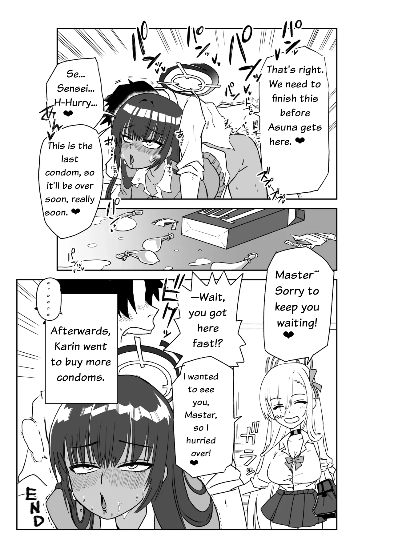 [Kyou Utamaro]Karin Assisting Sensei and Asuna Delivering a Forgotten Item(Blue Archive) Page 3