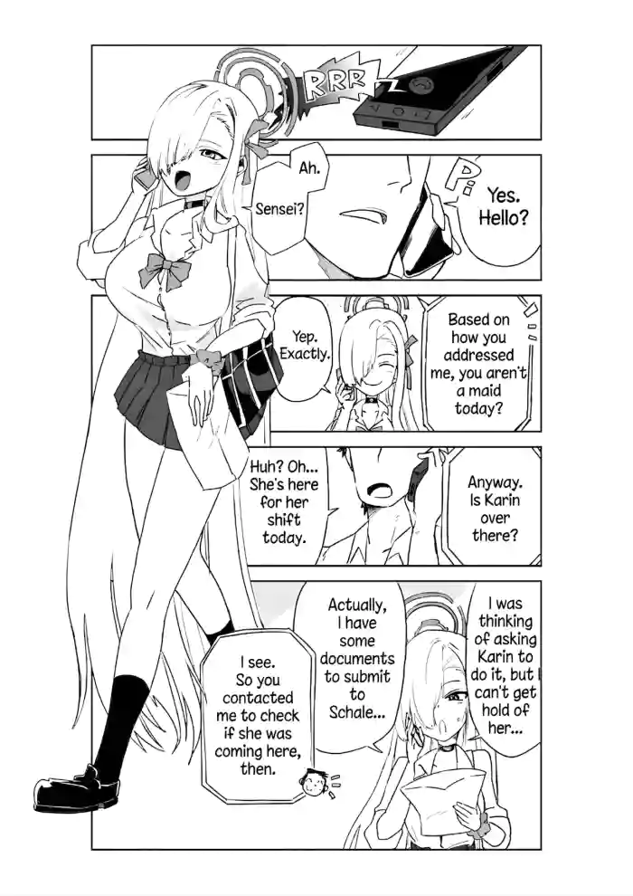 [Kyou Utamaro]Karin Assisting Sensei and Asuna Delivering a Forgotten Item(Blue Archive)