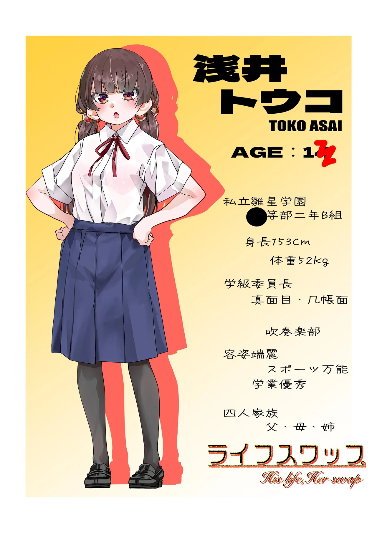 [Minami no Komichi (Minamin, Denden Taiko)]Life Swap - His Life, Her Swap Page 2