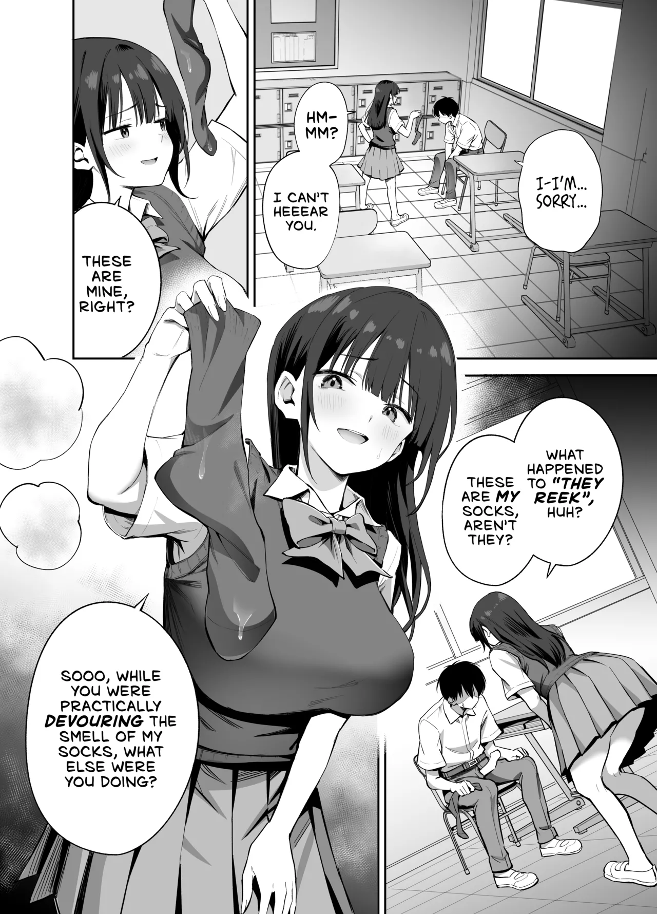 [Honshiro Nikori]If You Get To Jerk Off To My Socks, I Get To Play With Your Dick, Right? | Watashi no Kutsushita de Shikotteru nara Sono Ochinpo de Asonde mo Ii yo ne?[English] [Digital] Page 21