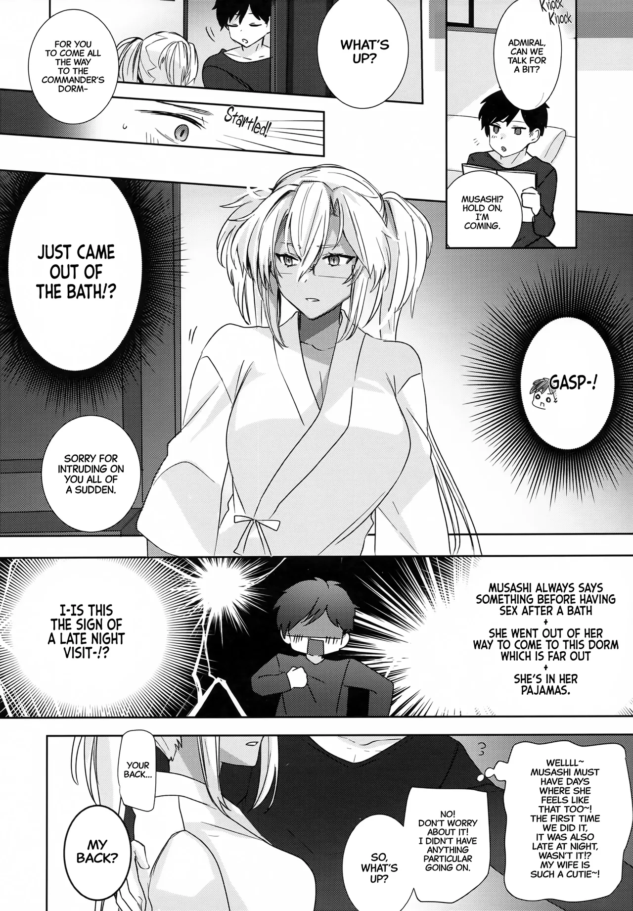 (Gunreibu Shuho Goudou Enshuu Reiwa Sannen Touki) [Marosaan (Yunamaro)]Musashi-san no Yoru Jijou Hisho-kan no Sajikagen-hen | Musashi's Nightly Affairs: The Secretary Ship's Determination -(Kantai Collection -KanColle-) [English] [CarlJPTL] Page 11