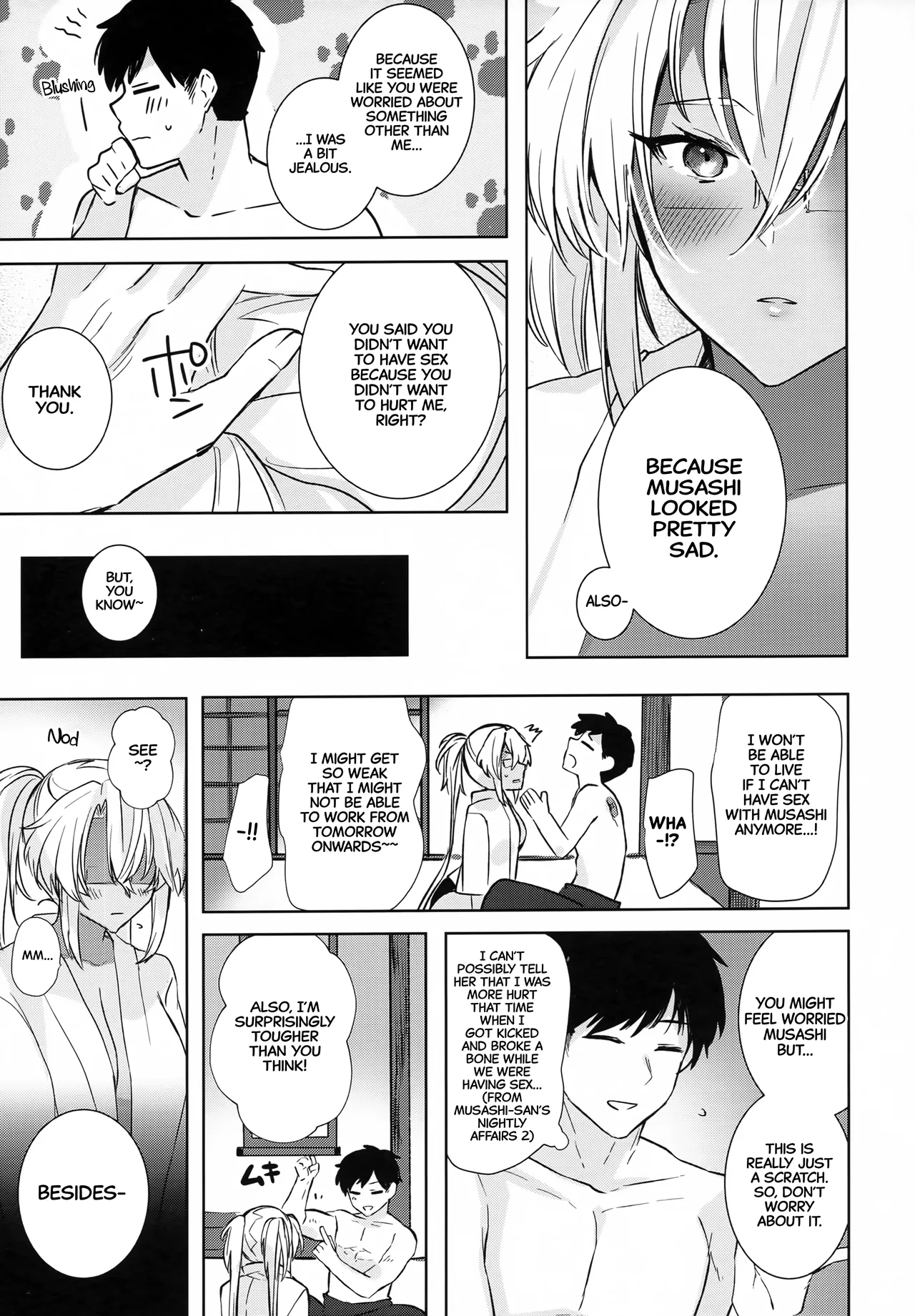 (Gunreibu Shuho Goudou Enshuu Reiwa Sannen Touki) [Marosaan (Yunamaro)]Musashi-san no Yoru Jijou Hisho-kan no Sajikagen-hen | Musashi's Nightly Affairs: The Secretary Ship's Determination -(Kantai Collection -KanColle-) [English] [CarlJPTL] Page 20