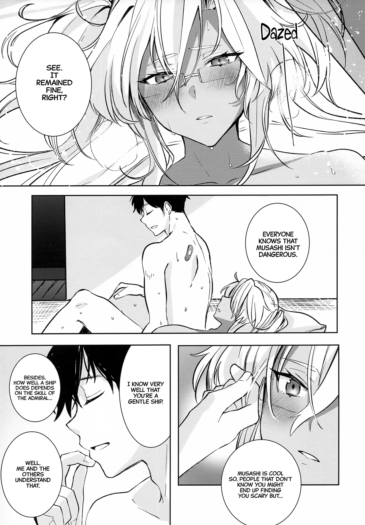 (Gunreibu Shuho Goudou Enshuu Reiwa Sannen Touki) [Marosaan (Yunamaro)]Musashi-san no Yoru Jijou Hisho-kan no Sajikagen-hen | Musashi's Nightly Affairs: The Secretary Ship's Determination -(Kantai Collection -KanColle-) [English] [CarlJPTL] Page 50