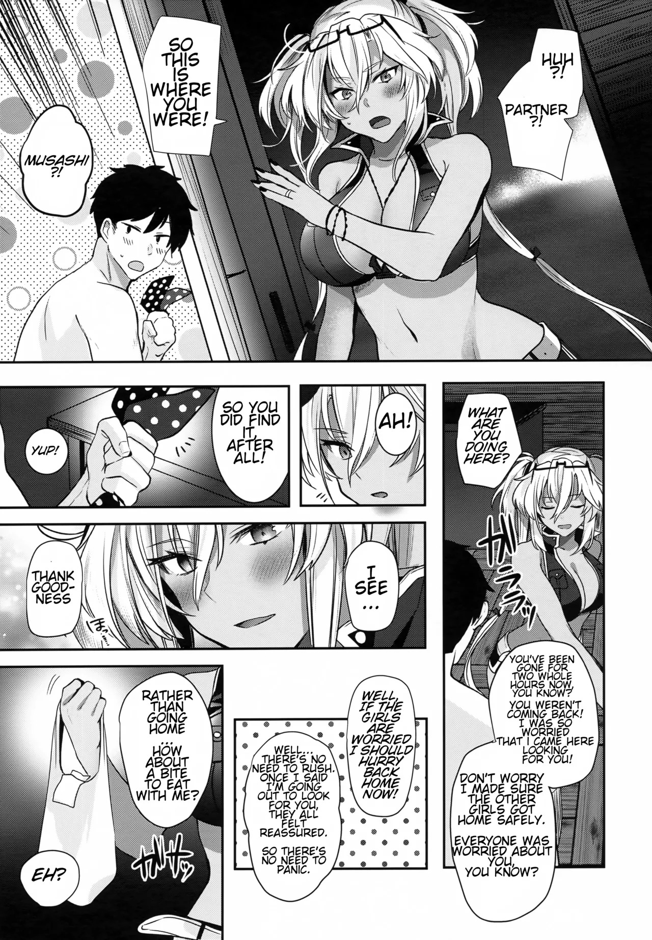 (C99) [Marosaan (Yunamaro)]Musashi-san no Yoru Jijou Yoi no Umi to Himegoto Hen | Musashi-san's Night Time Proclivities: The Secret of The Twilight Sea(Kantai Collection -KanColle-) [English] [CT Scans] Page 16