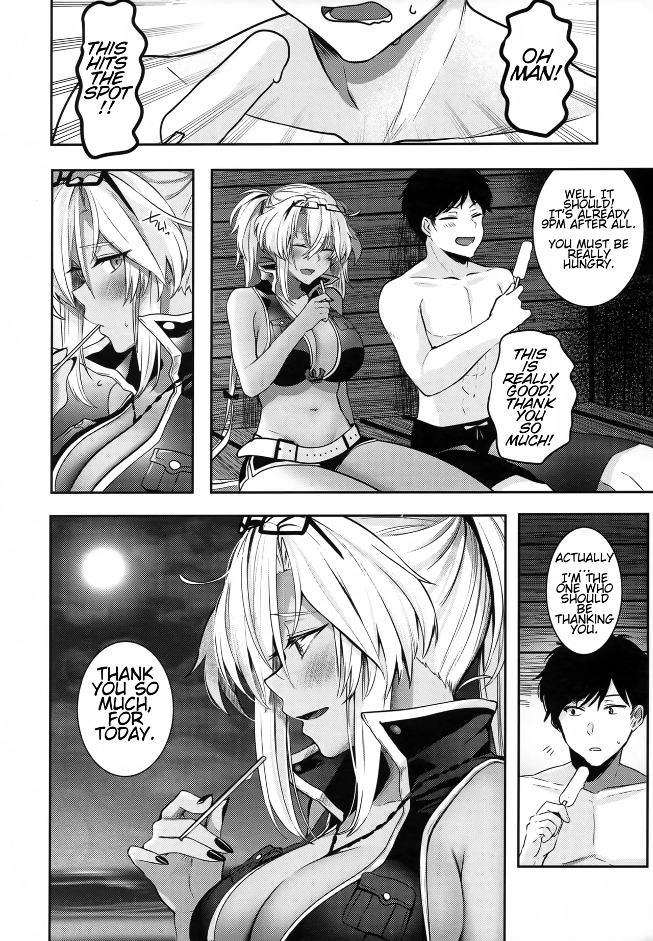 (C99) [Marosaan (Yunamaro)]Musashi-san no Yoru Jijou Yoi no Umi to Himegoto Hen | Musashi-san's Night Time Proclivities: The Secret of The Twilight Sea(Kantai Collection -KanColle-) [English] [CT Scans] Page 17
