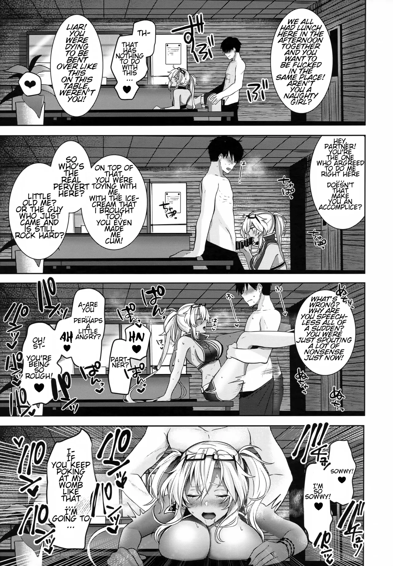 (C99) [Marosaan (Yunamaro)]Musashi-san no Yoru Jijou Yoi no Umi to Himegoto Hen | Musashi-san's Night Time Proclivities: The Secret of The Twilight Sea(Kantai Collection -KanColle-) [English] [CT Scans] Page 38