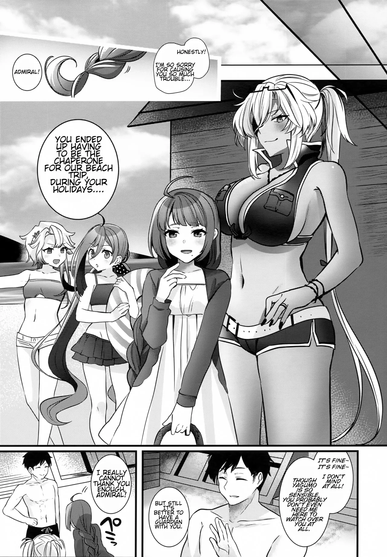 (C99) [Marosaan (Yunamaro)]Musashi-san no Yoru Jijou Yoi no Umi to Himegoto Hen | Musashi-san's Night Time Proclivities: The Secret of The Twilight Sea(Kantai Collection -KanColle-) [English] [CT Scans] Page 6