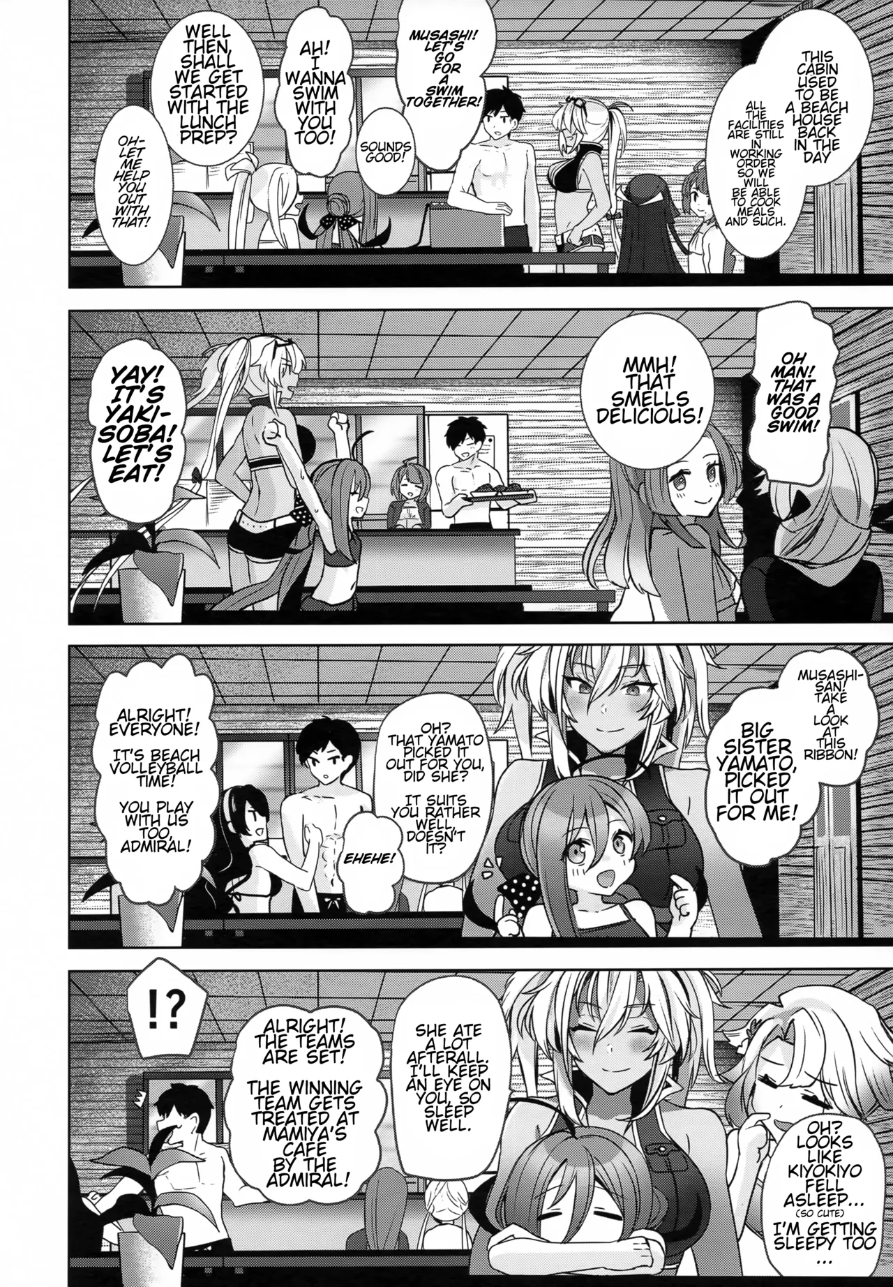 (C99) [Marosaan (Yunamaro)]Musashi-san no Yoru Jijou Yoi no Umi to Himegoto Hen | Musashi-san's Night Time Proclivities: The Secret of The Twilight Sea(Kantai Collection -KanColle-) [English] [CT Scans] Page 9