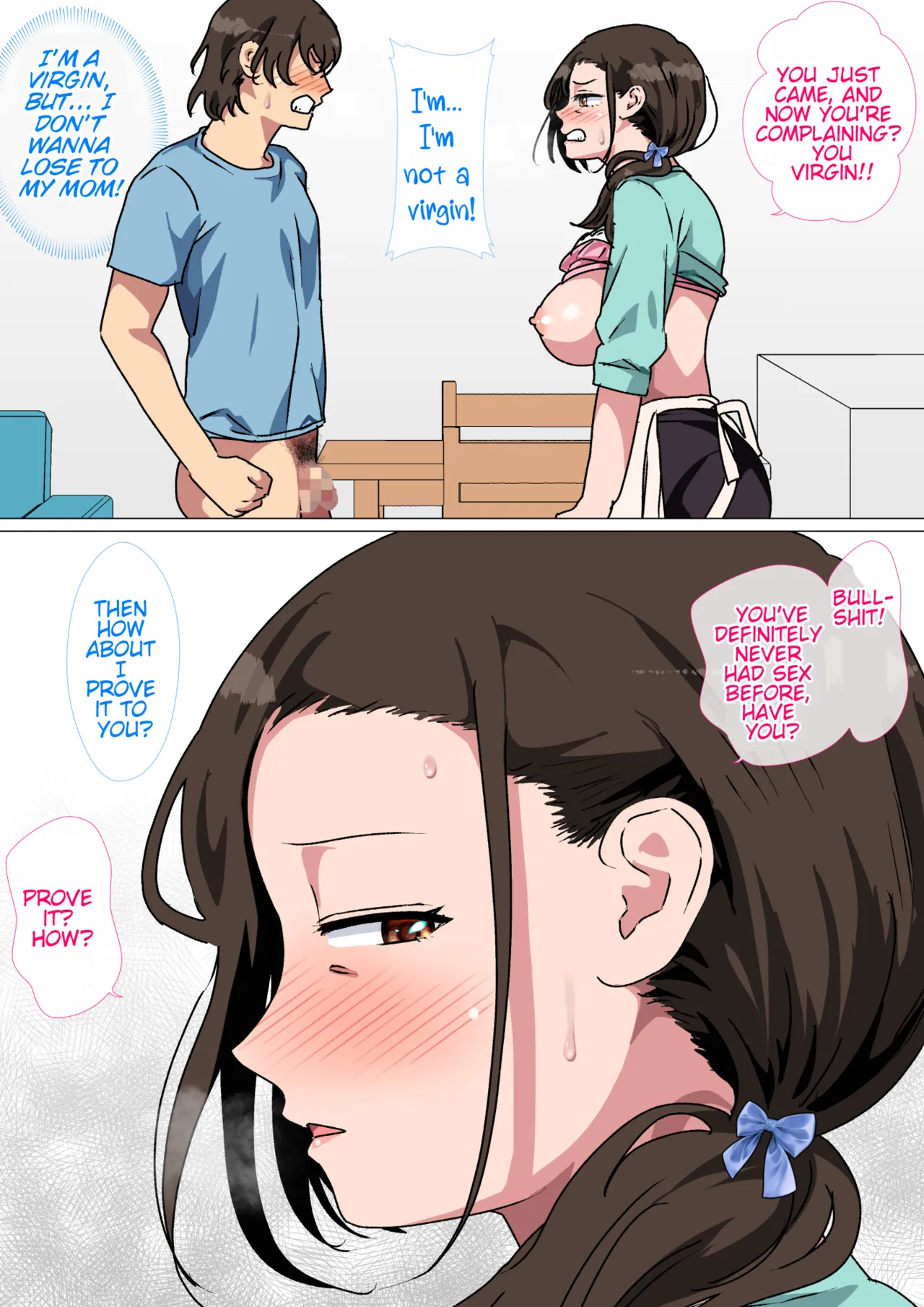 [Circle Spice]Haha ga Ecchi na Chouhatsu Shite Kita node Gaman Dekizu ni Hangeki Shimashita. | My mom started teasing me in a sexy way, so I couldn't help but fight back.[English] [WaterKujo] Page 30