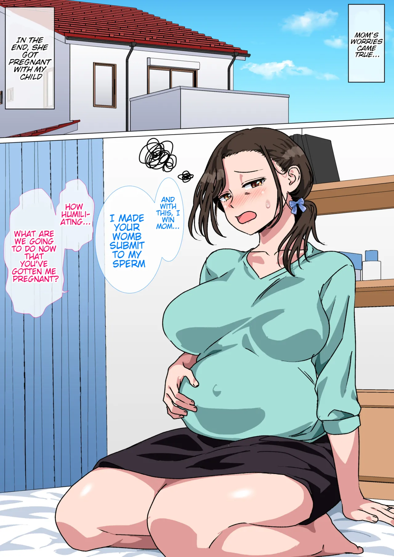 [Circle Spice]Haha ga Ecchi na Chouhatsu Shite Kita node Gaman Dekizu ni Hangeki Shimashita. | My mom started teasing me in a sexy way, so I couldn't help but fight back.[English] [WaterKujo] Page 64