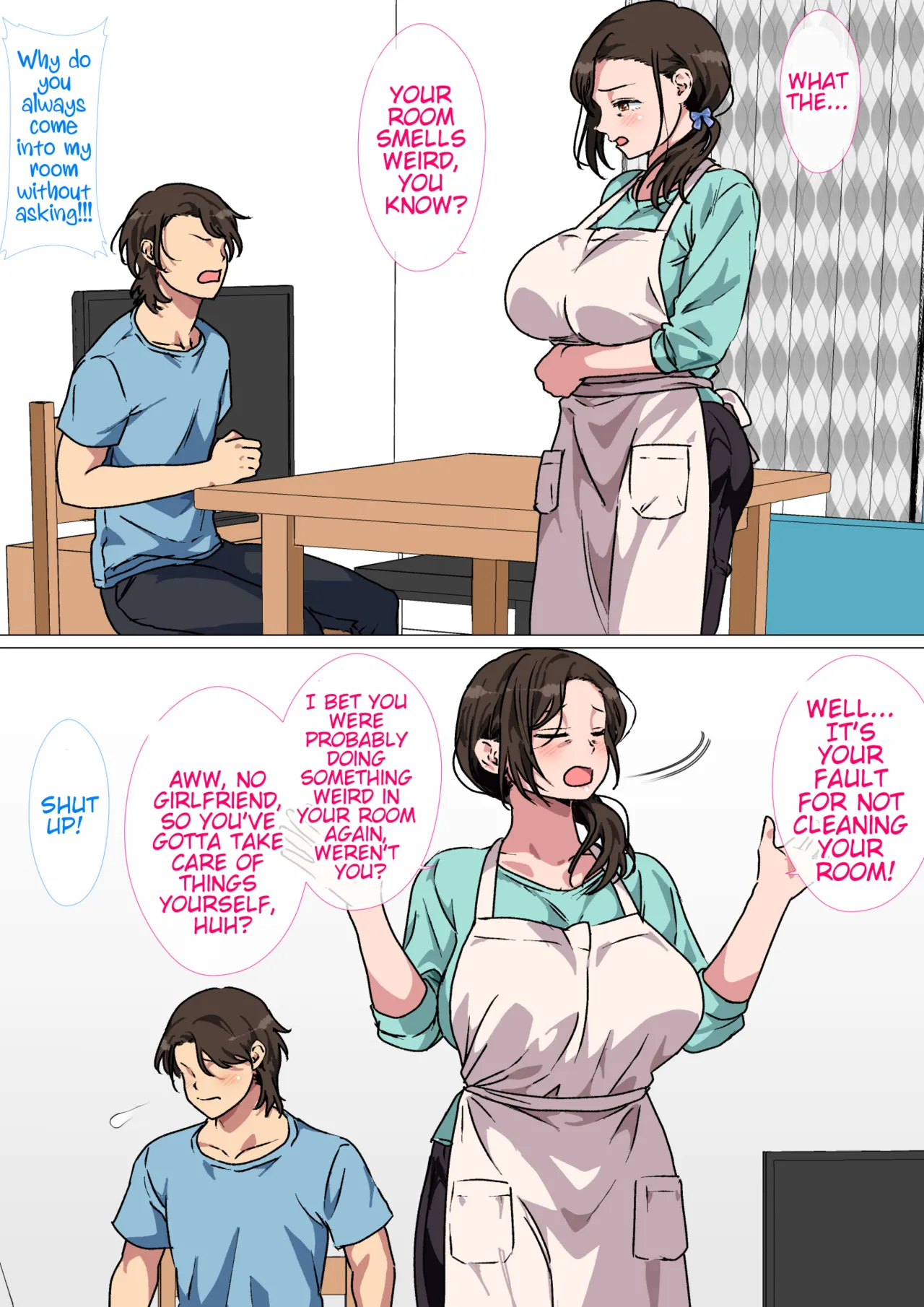[Circle Spice]Haha ga Ecchi na Chouhatsu Shite Kita node Gaman Dekizu ni Hangeki Shimashita. | My mom started teasing me in a sexy way, so I couldn't help but fight back.[English] [WaterKujo] Page 8