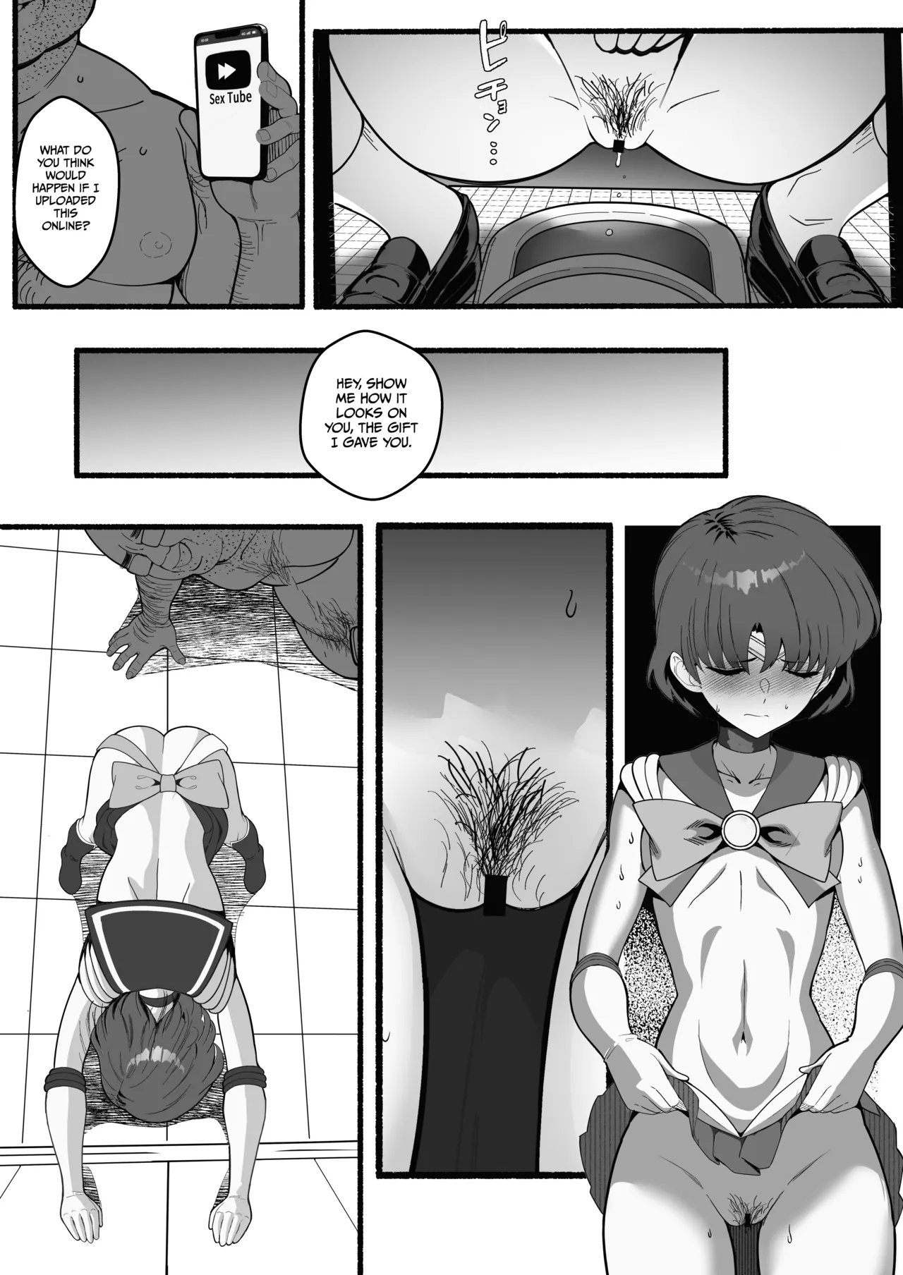 [Ahugan Sugita]A doujinshi where Ami-chan goes through a terrible experience(Sailor Moon) [English] [Gagak_Ireng] [Digital] Page 5