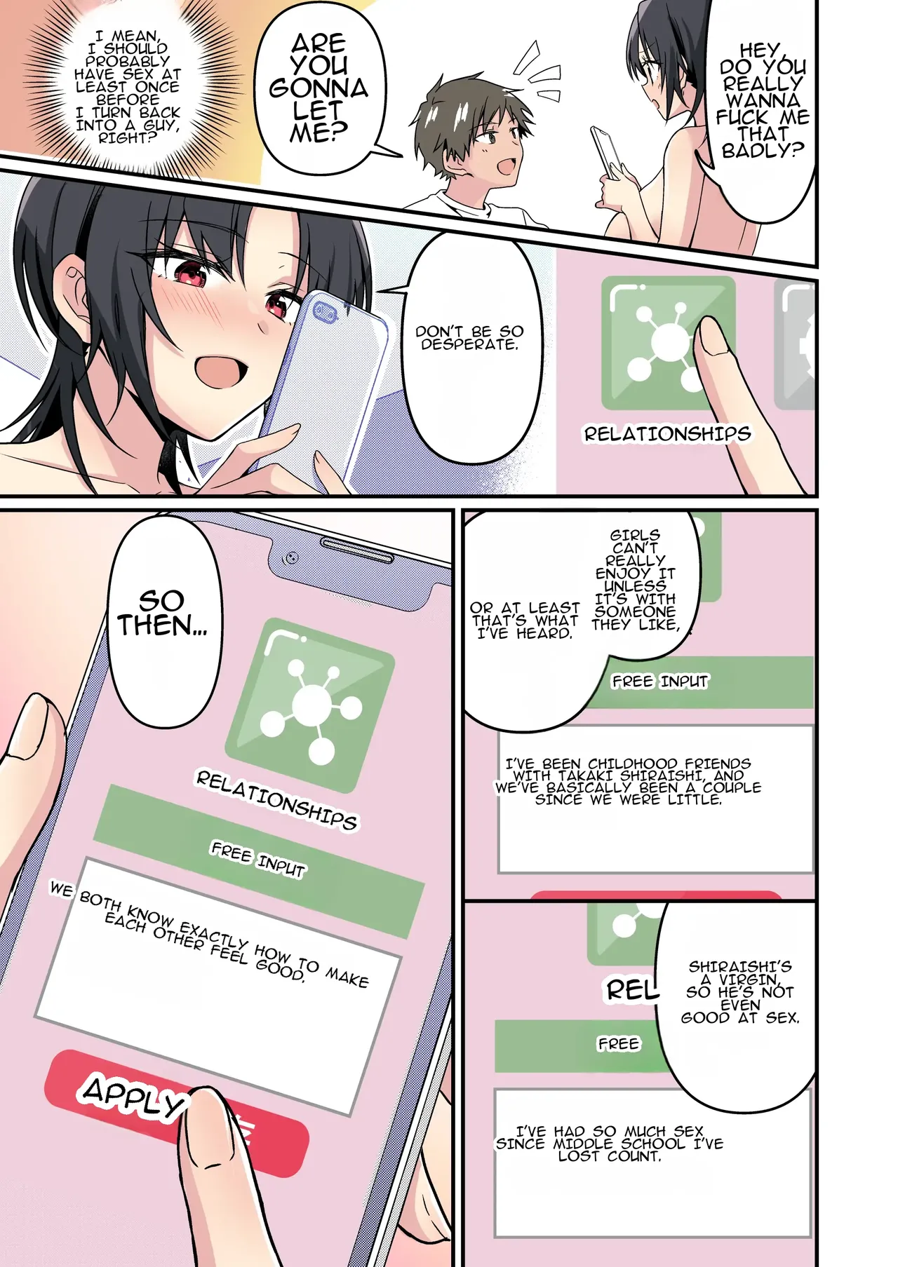 [TSF no F (NOMU)]Jinsei Kaihen Appli de Barairo no Hibi? ~Jibun o Ukkari Dosukebe Bishoujo ni~ | Rosy Days with a Life-Altering App? ~Accidentally Turning Myself (♂) into a Super Lewd Beauty (♀)~ Page 27