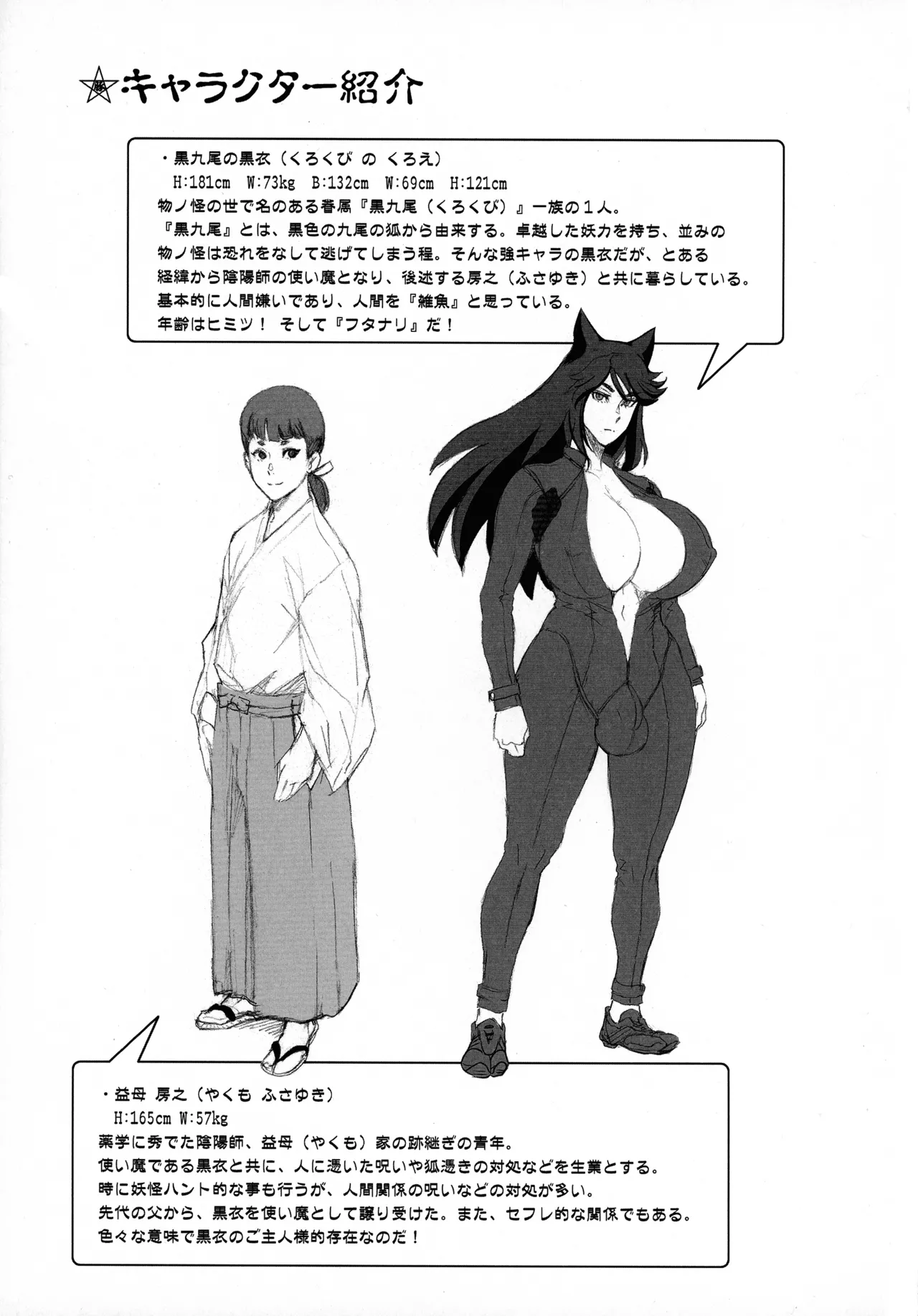 (C107) [Niku Ringo (Kakugari Kyoudai)]Nihon Tsuntsun Futanari Youko o Butabuta ni Shitsuke ke Chau Ohanashi Page 3