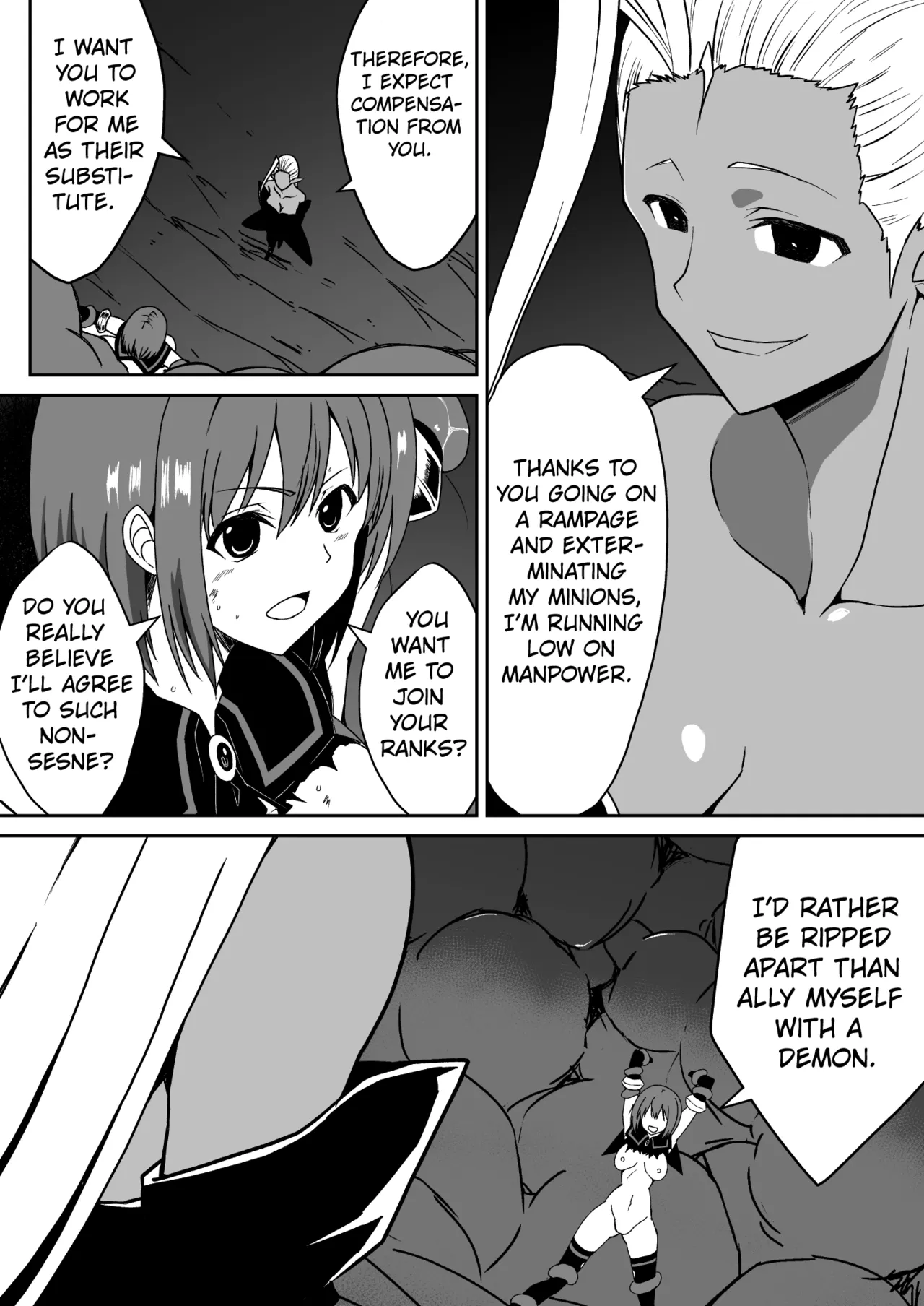 [Milk Dipper]Rankou Tenshi Artemis ~Nikutai Kaizou Sare Mushi to Shokushu de Akuochi Suru Made Ikasaremakutta Shoujo no Matsuro~ | BRILLIANT LIGHT ANGEL ARTEMIS THE FATE OF THE GIRL WHOSE BODY WAS TRANSFORMED, RELENTLESSLY DRIVEN TO ORGASM BY INSECTS AND TENTACLES, UNTIL SHE FINALLY SUCCUMBED TO DARKNESS.[English] [Kuraudo] Page 5