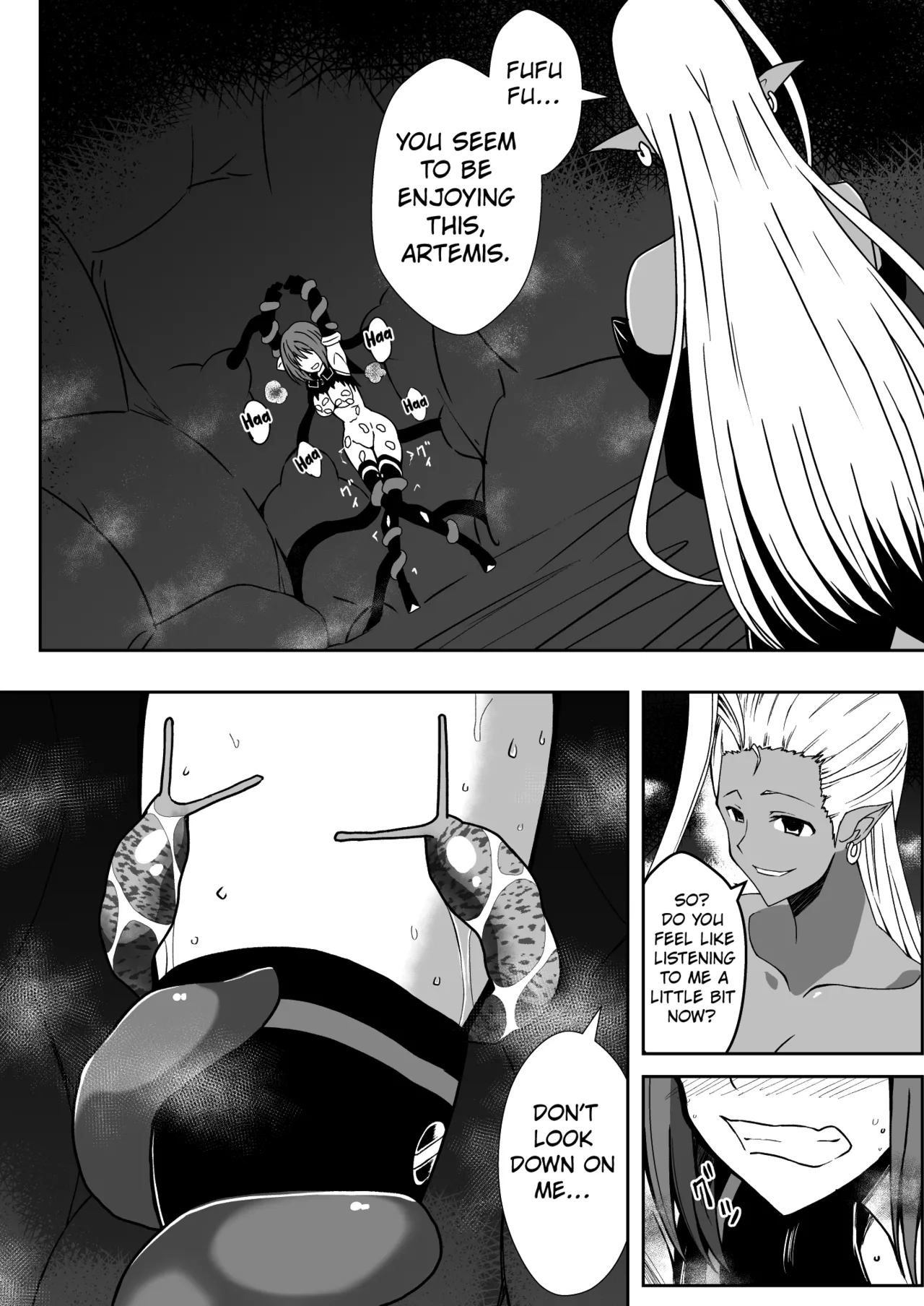 [Milk Dipper]Rankou Tenshi Artemis ~Nikutai Kaizou Sare Mushi to Shokushu de Akuochi Suru Made Ikasaremakutta Shoujo no Matsuro~ | BRILLIANT LIGHT ANGEL ARTEMIS THE FATE OF THE GIRL WHOSE BODY WAS TRANSFORMED, RELENTLESSLY DRIVEN TO ORGASM BY INSECTS AND TENTACLES, UNTIL SHE FINALLY SUCCUMBED TO DARKNESS.[English] [Kuraudo] Page 9
