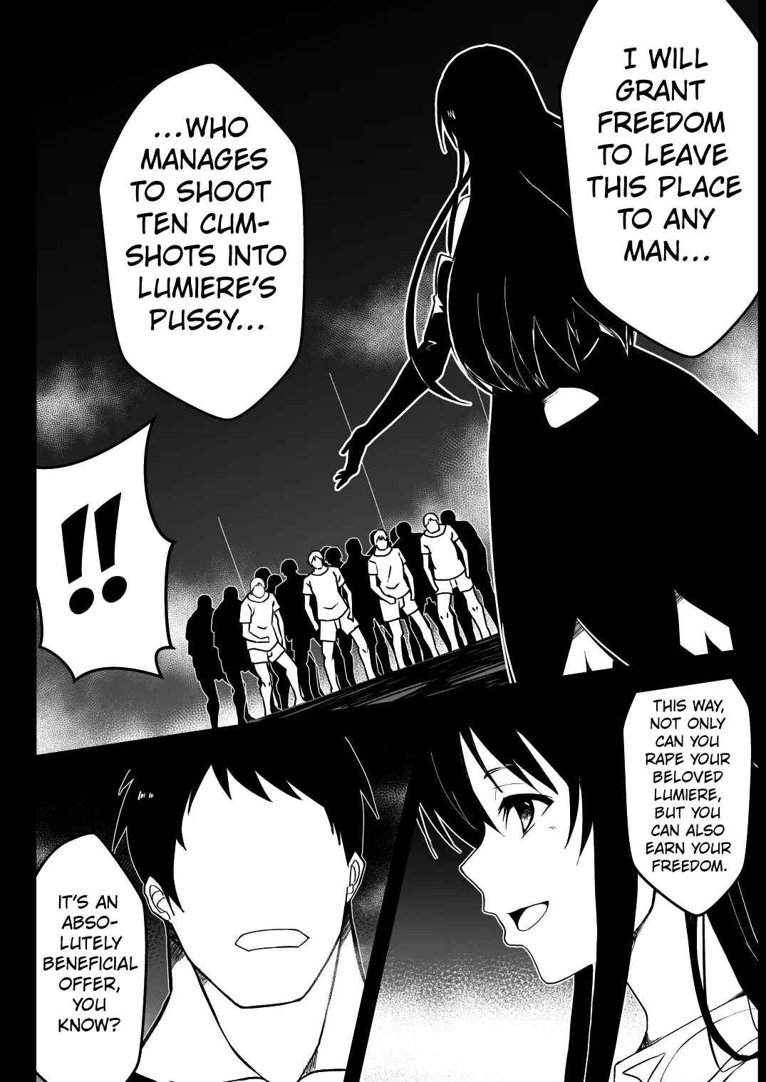 [Milk Dipper]Rankou Tenshi Lumiere ~ Suraimu wo Harama sa re Otoko-tachi ni Rinkan[English] [Kuraudo] Page 35