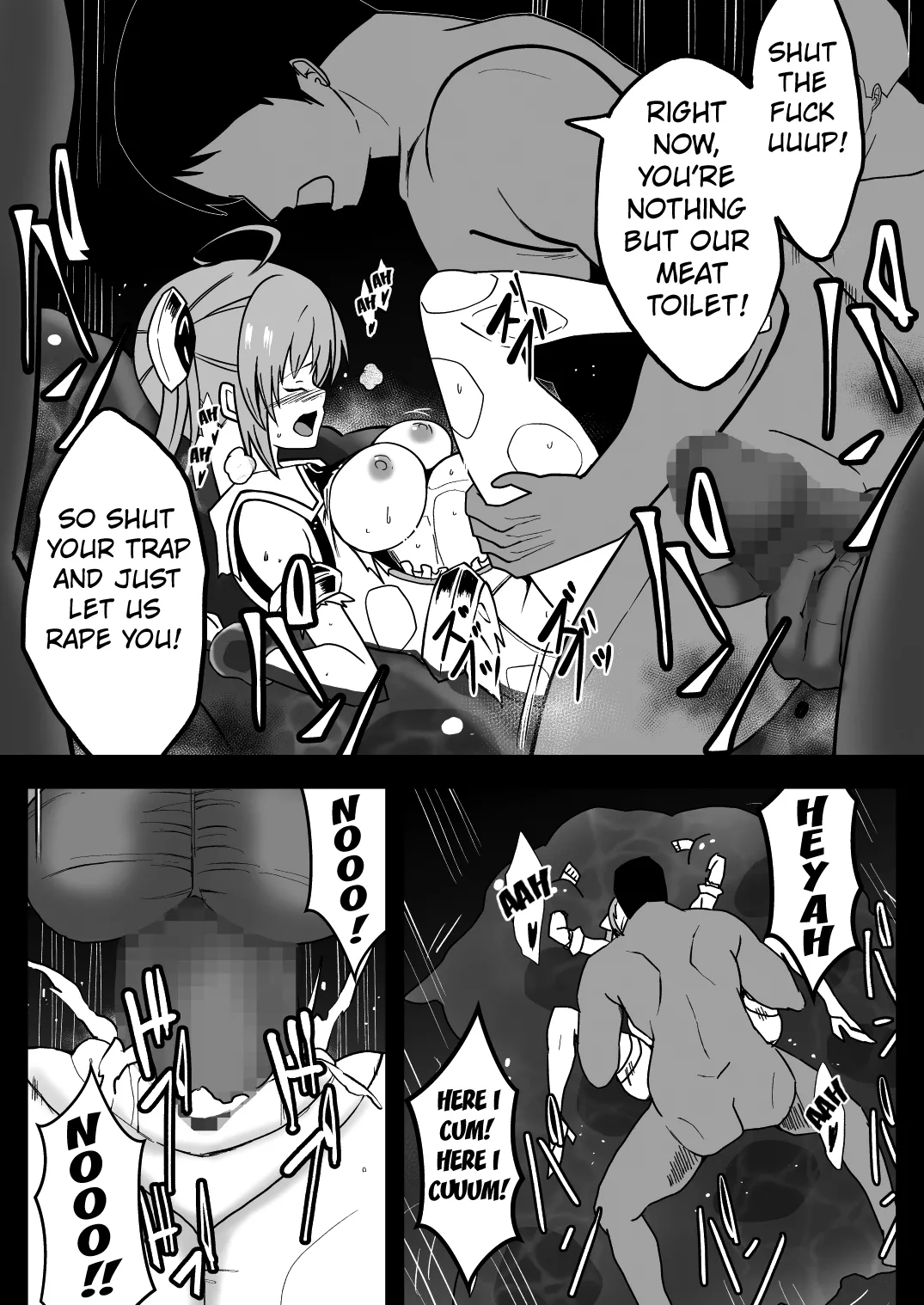 [Milk Dipper]Rankou Tenshi Lumiere ~ Suraimu wo Harama sa re Otoko-tachi ni Rinkan[English] [Kuraudo] Page 53