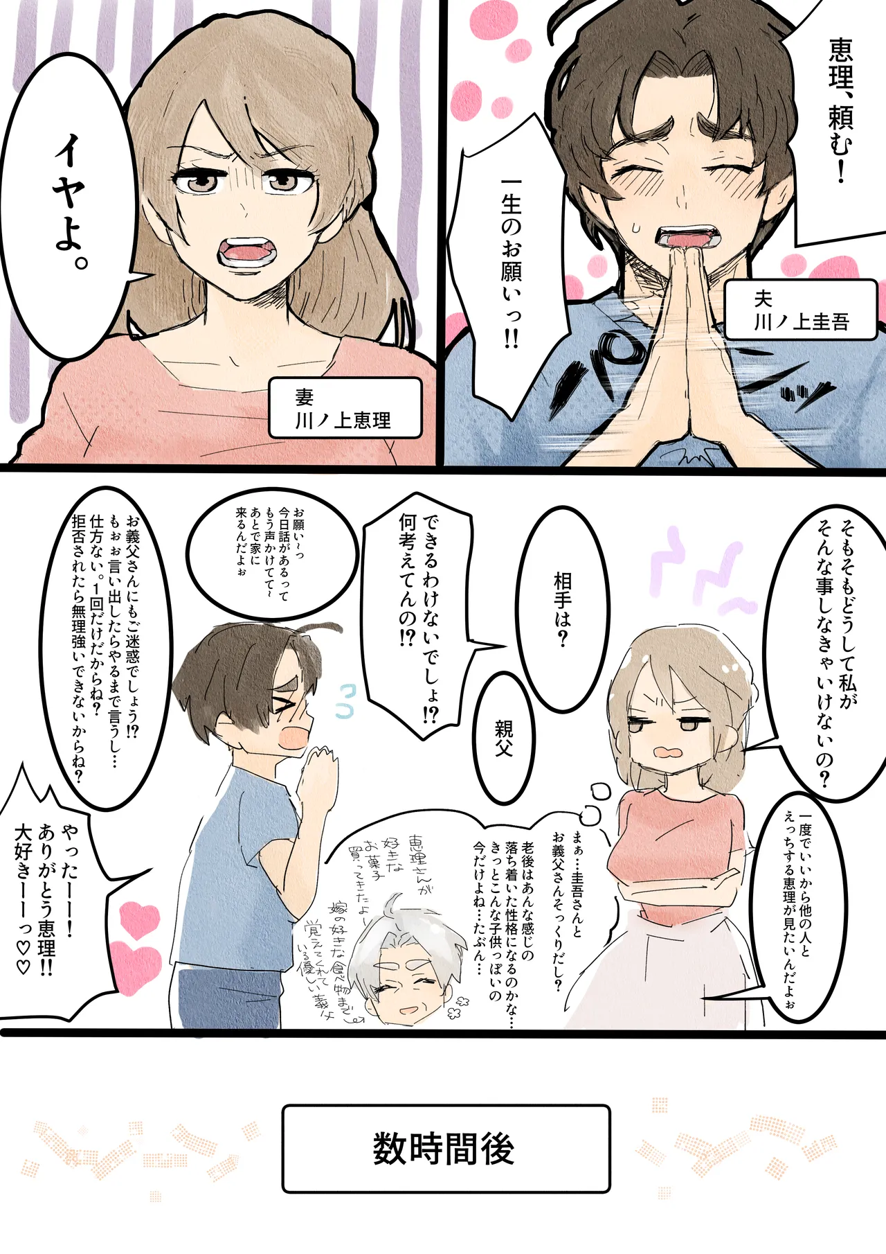 [Tanboku Shiiku.(Tsuma)]Kawanoue Eri wa otto no netora se shumi de gifu ni karada o yurusu Page 2