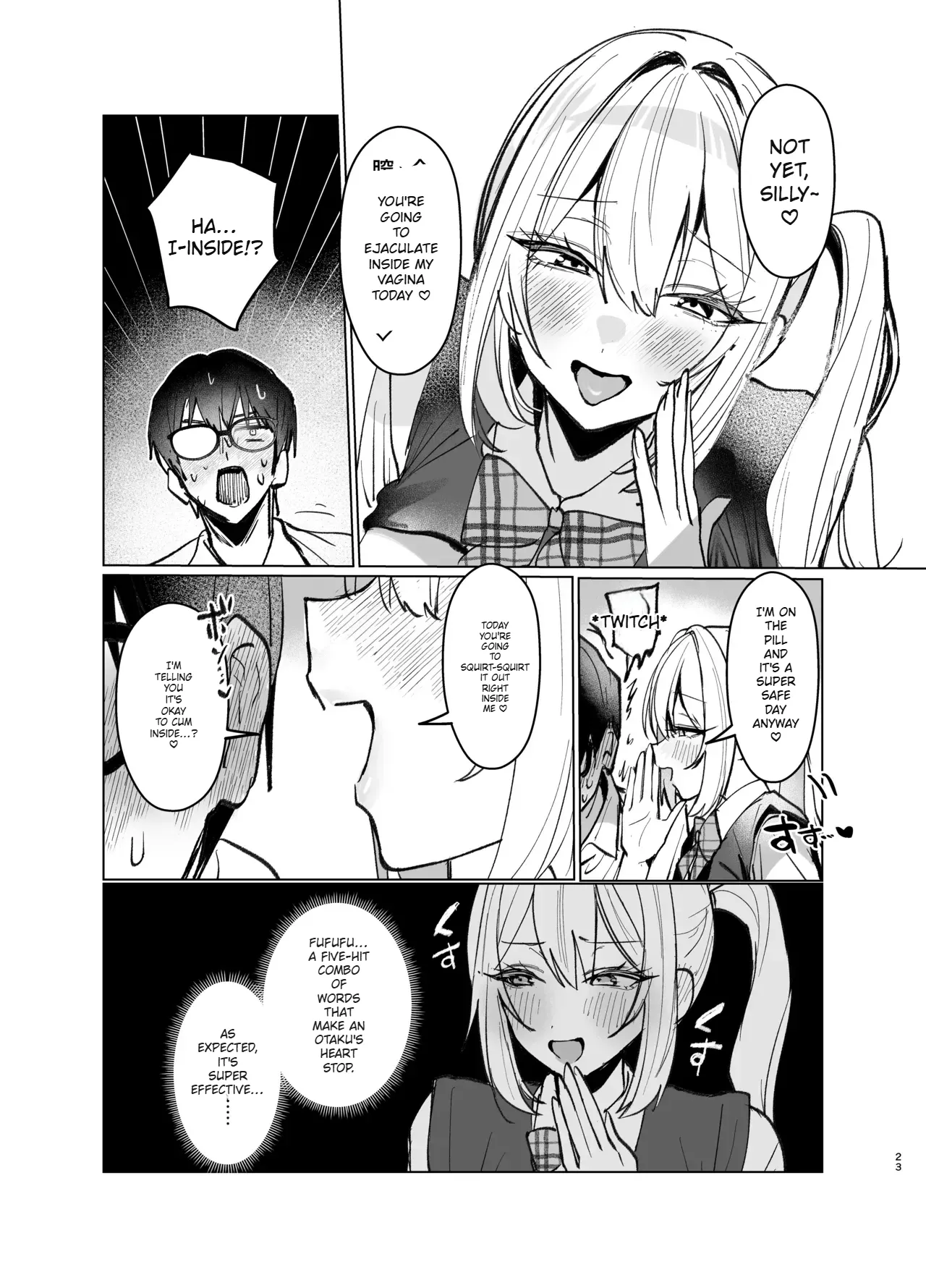 [Gakugakuya-san (Kutsukake)]Ryou Kataomoi ga Minoranai Gyaru-san wa Iramura Chikunii ga Tomaranai! 2[English] [AI Translated] [Digital] Page 23