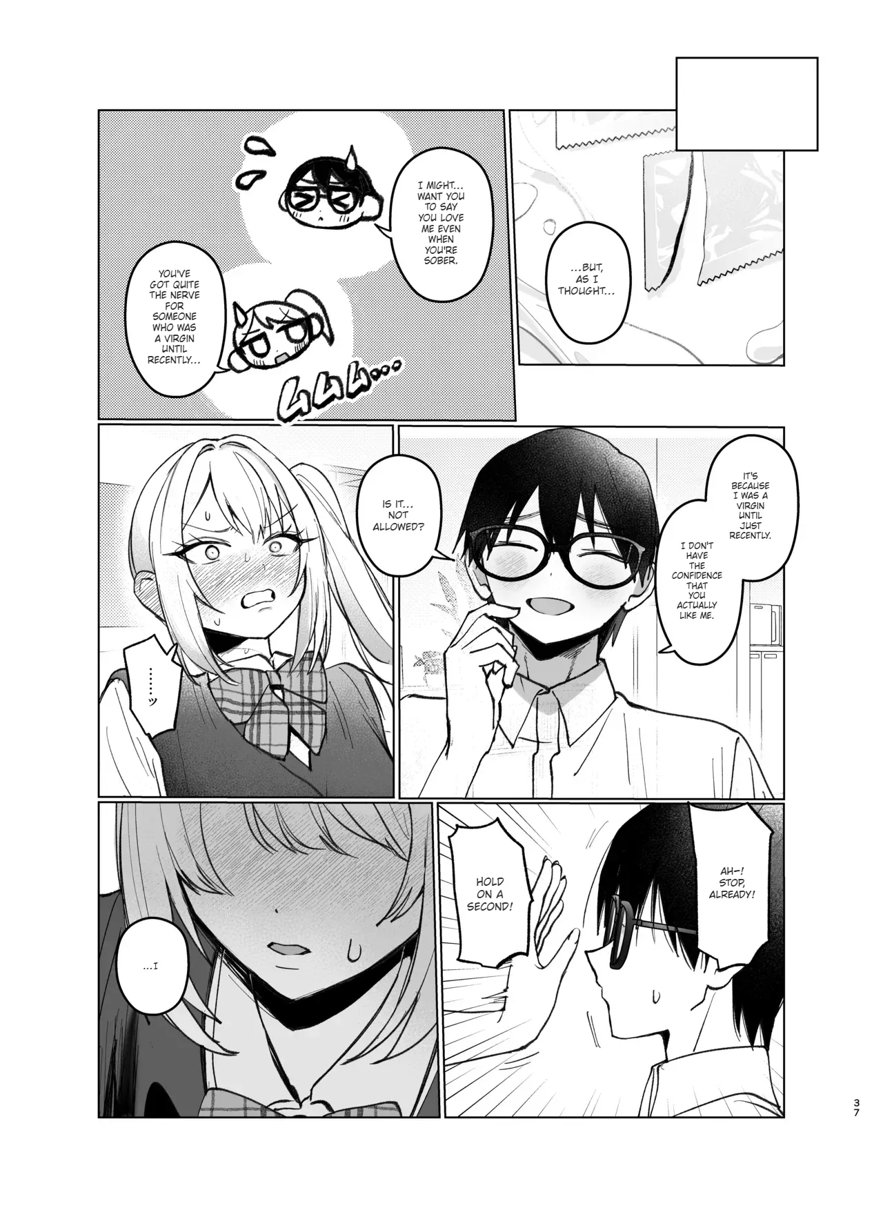 [Gakugakuya-san (Kutsukake)]Ryou Kataomoi ga Minoranai Gyaru-san wa Iramura Chikunii ga Tomaranai! 2[English] [AI Translated] [Digital] Page 37