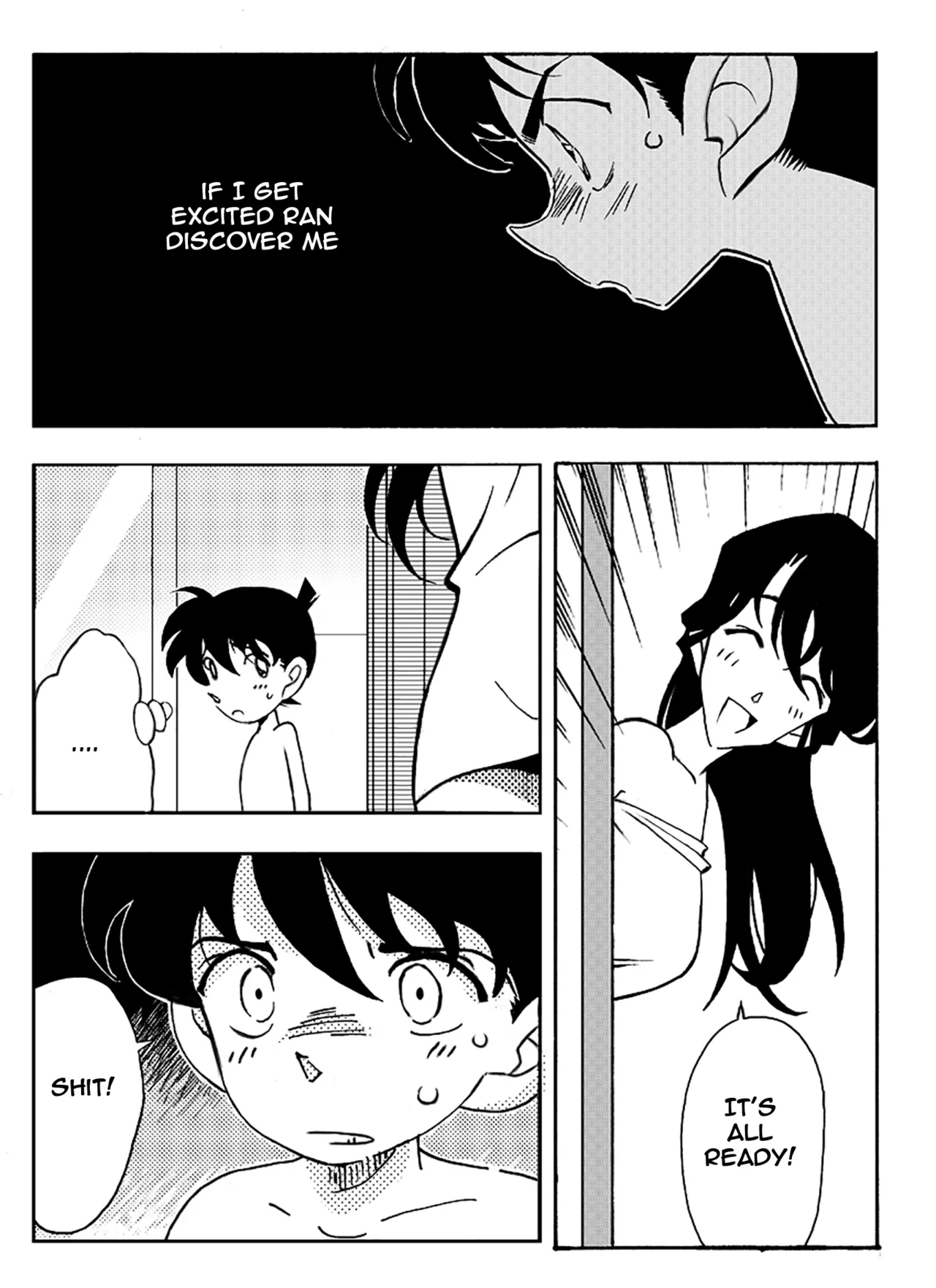 [Yamamoto Doujin]Meitantei Gonan File.1 Secret Bath(Detective Conan) [English] Page 8
