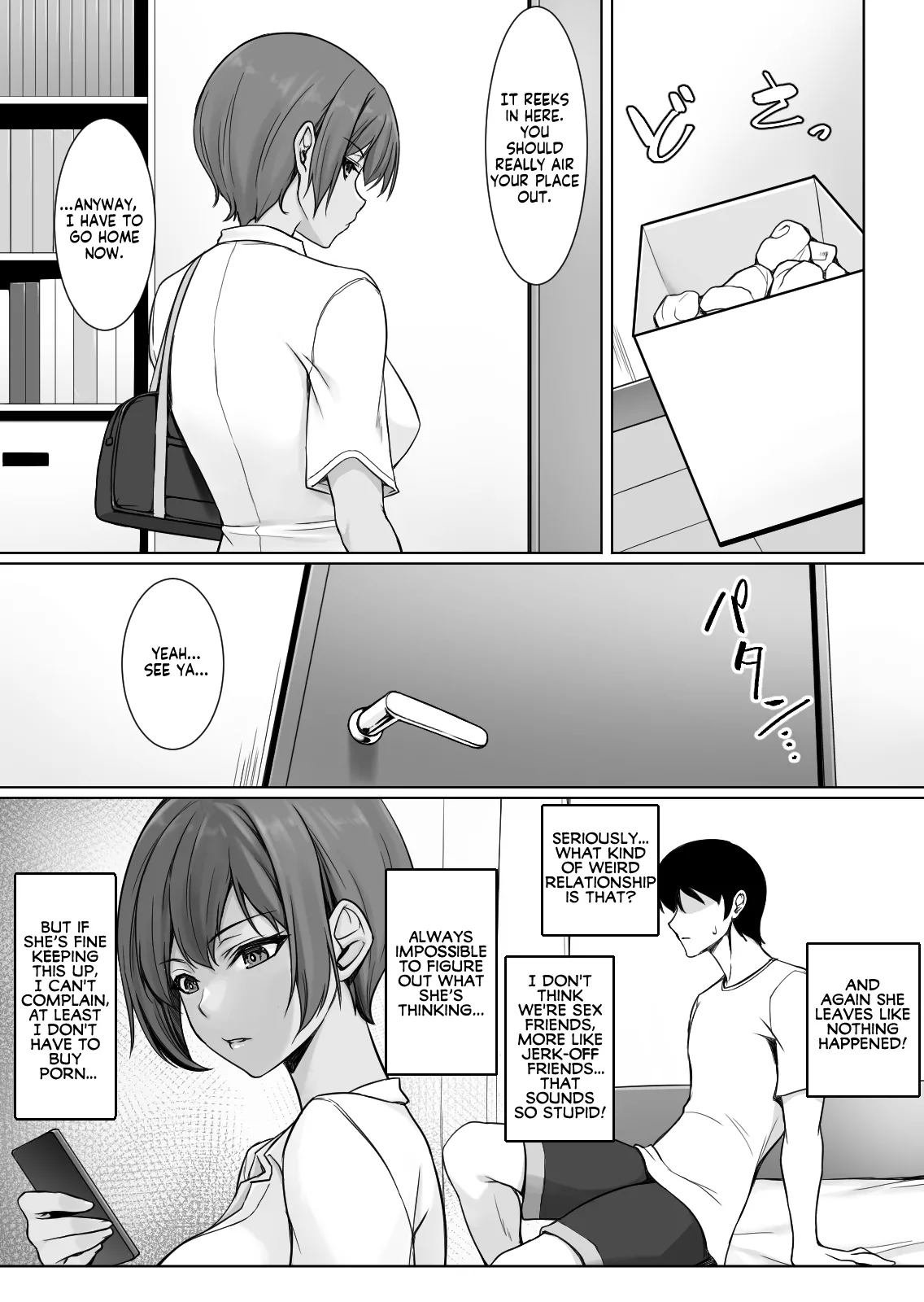 [Yuuriko]Sougo Onanii de Osananajimi wa Itsumo Iku! ~Kore Ijou Iku to Tomaranai yo?~ | My Childhood Friend Loves It When We Jerk Off Together! But What Will Happen If We Keep Going!?[English] [KM_42] Page 13