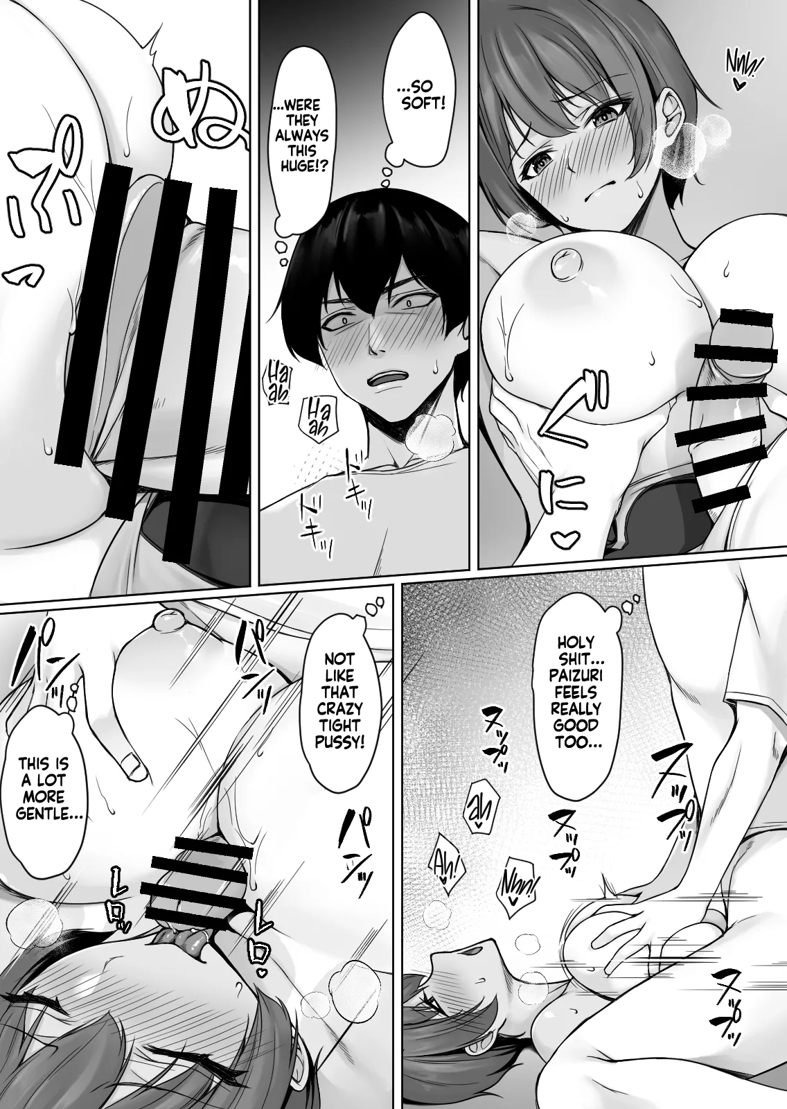 [Yuuriko]Sougo Onanii de Osananajimi wa Itsumo Iku! ~Kore Ijou Iku to Tomaranai yo?~ | My Childhood Friend Loves It When We Jerk Off Together! But What Will Happen If We Keep Going!?[English] [KM_42] Page 38