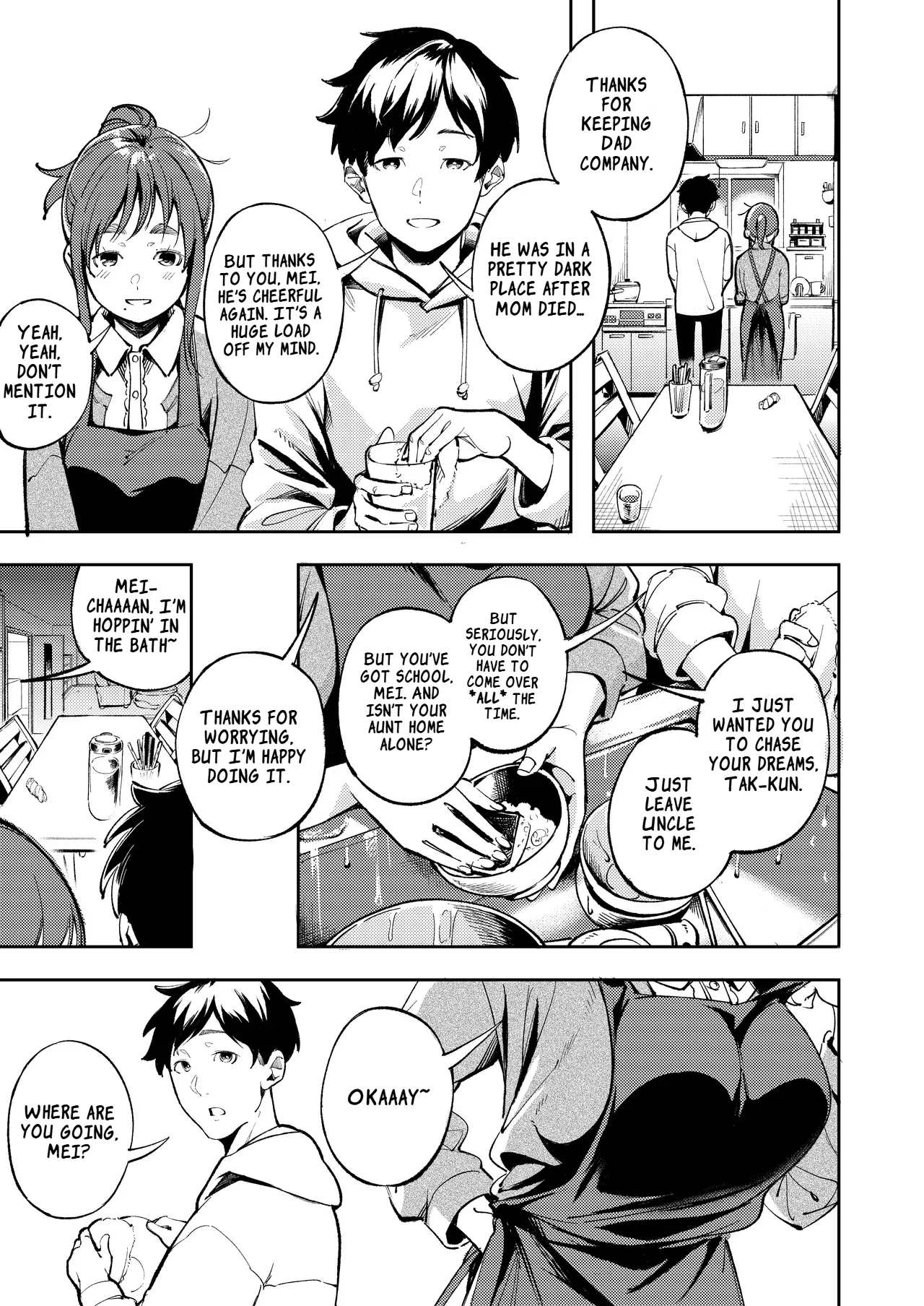 [Mori no Hito (Mokuyama Hito)]Hisashiburi ni Kisei Shitara Osananajimi ga Chichi ni Dakareteta | When I Returned Home After a Long Time, My Childhood Friend Was Being Taken by My Father[English] [Digital] Page 9