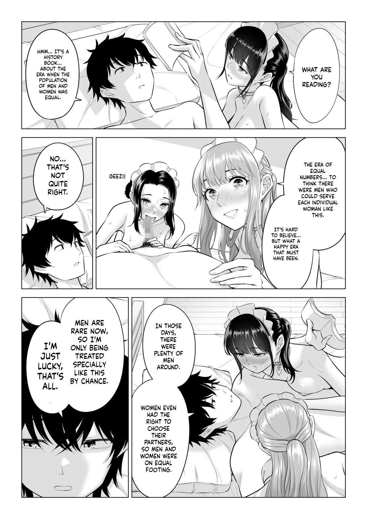 [Date Roku]Dansei ga Kyokutan ni Sukunai Kono Sekai de wa, Seishi wa Kichou na Shigen desu. Sono 3[English] Page 54