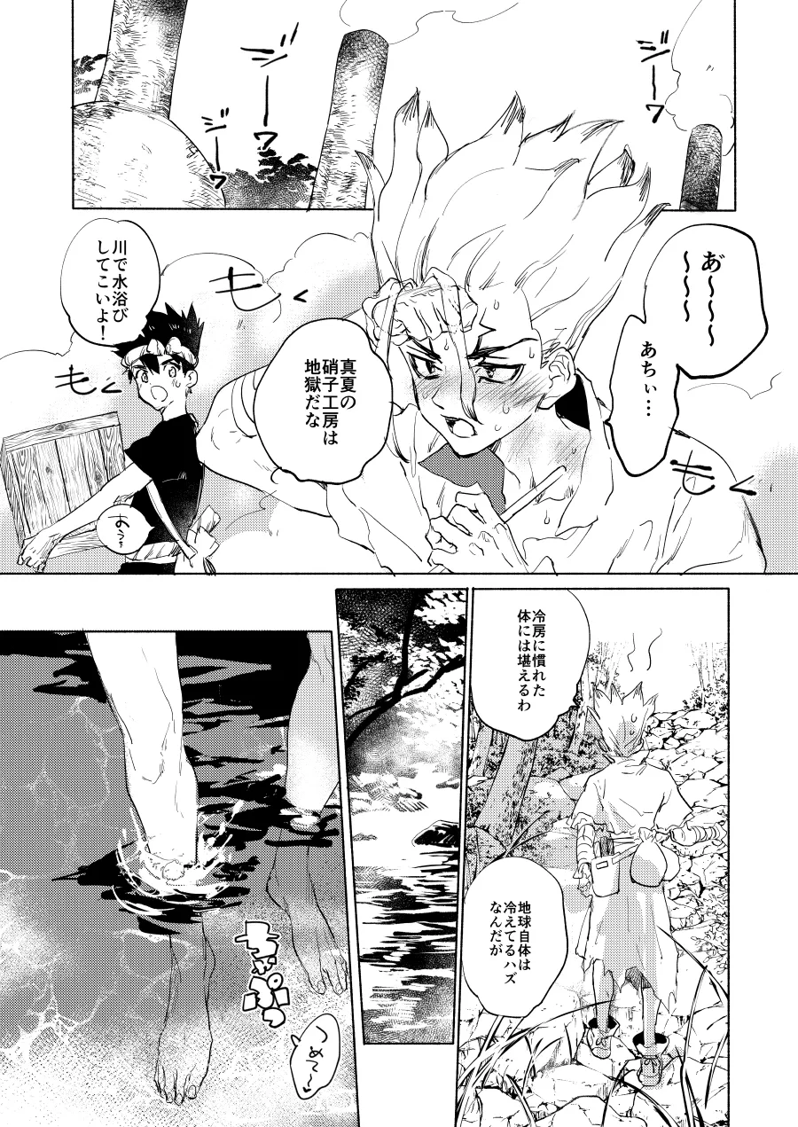 [tcnc (Serizawa Nae)]Sekki Sekai de Mabushii Natsu(Dr. STONE) [Digital] Page 13