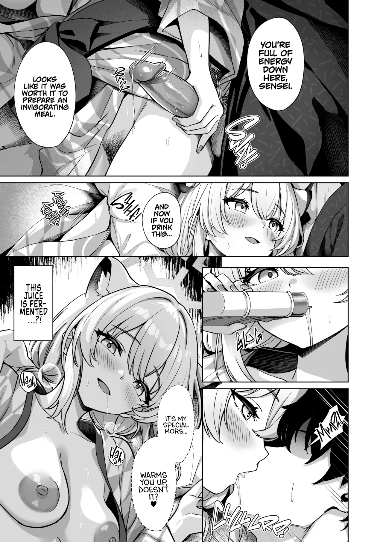 [BINZOKO (Shinomi)]Shigure wa Yuki o Torakashite | The Autumn Rain Melts The Snow(Blue Archive) [English] [Douzo Lad Translations + The White Line] [Digital] [Decensored] Page 16
