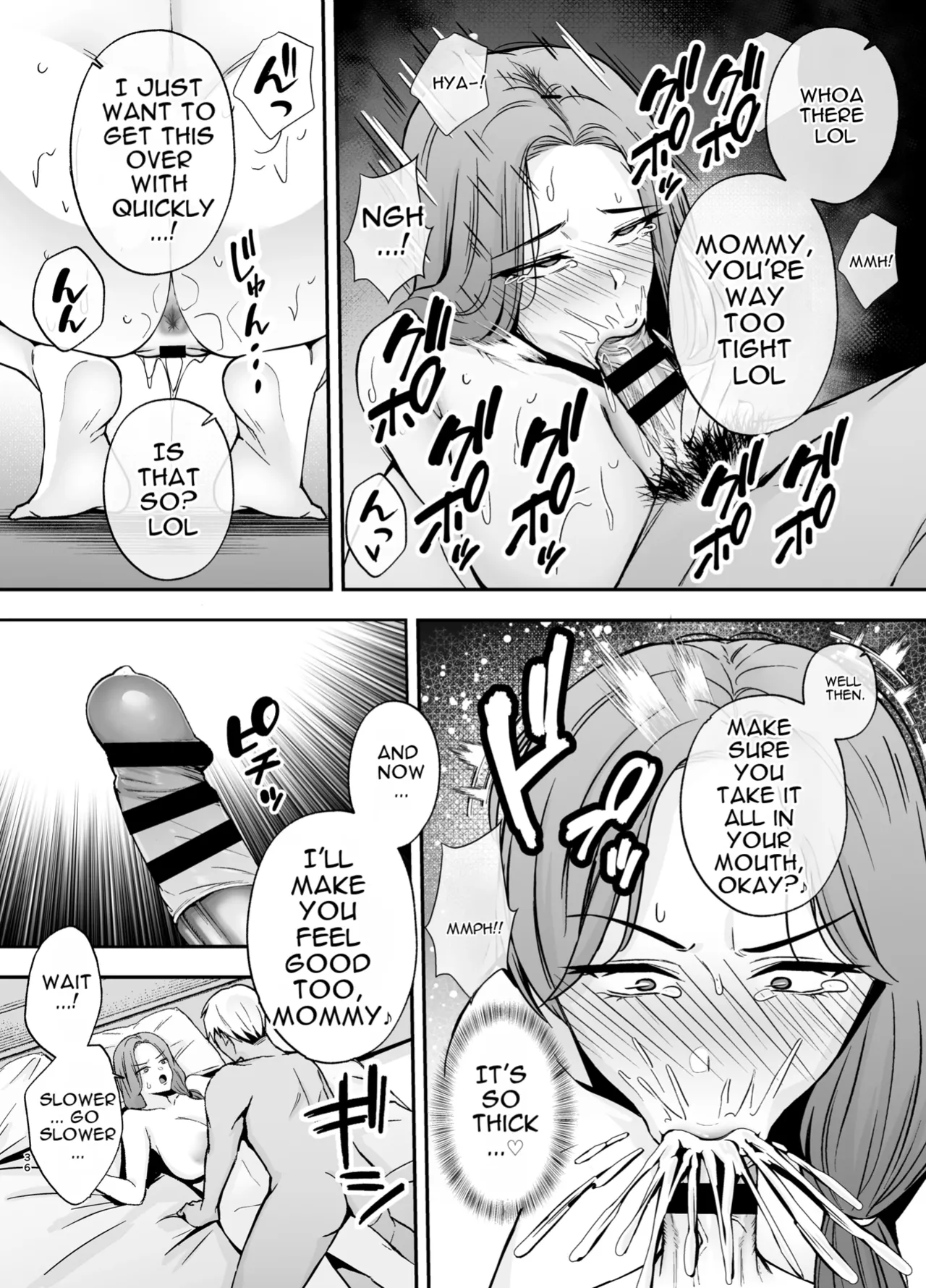 [Ogon Shinshi Club (Kaniguruma)]Fallen Mother ~The Mother Who Gets Slept With by a Playboy Instead of Her Daughter ~[English][MTL] Page 35