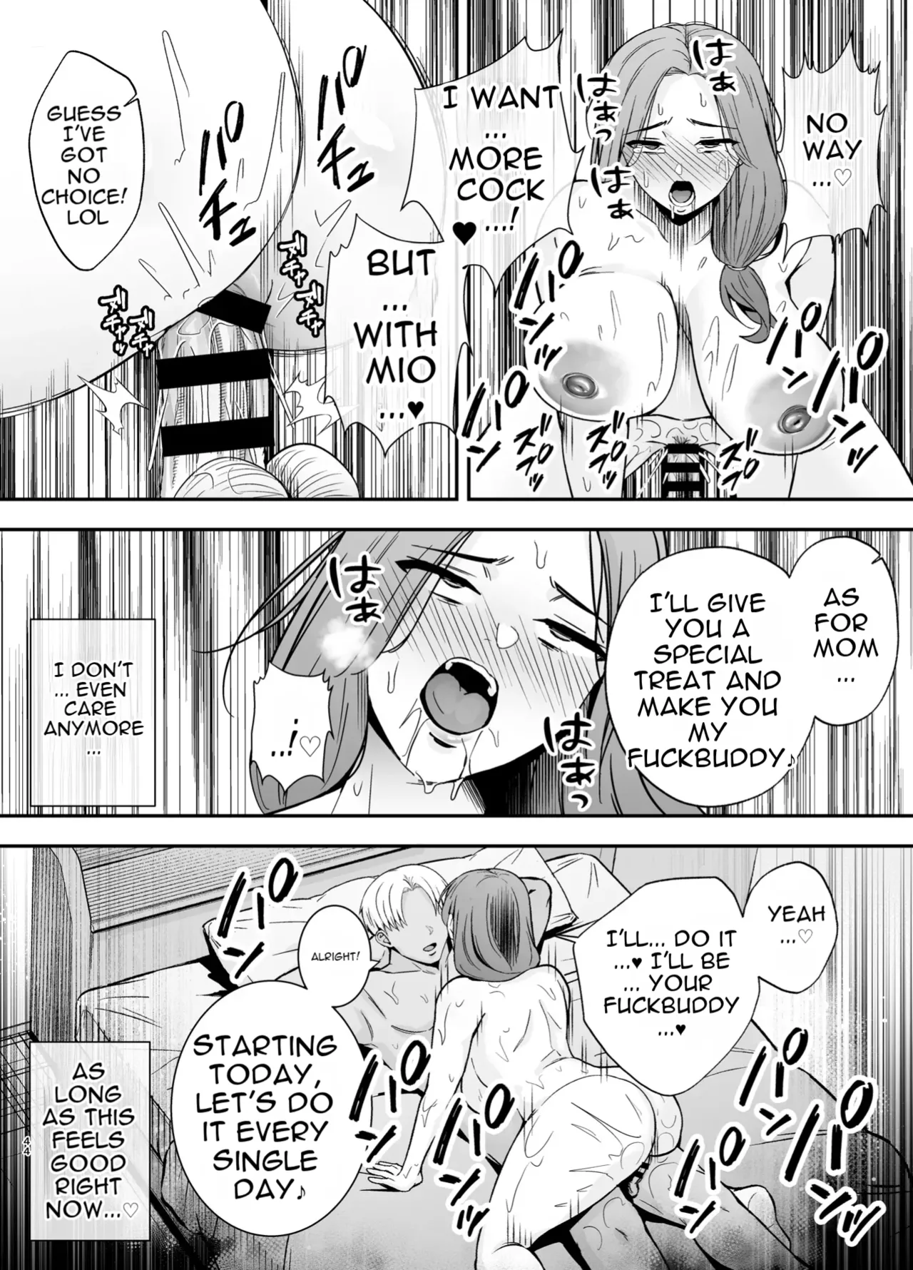 [Ogon Shinshi Club (Kaniguruma)]Fallen Mother ~The Mother Who Gets Slept With by a Playboy Instead of Her Daughter ~[English][MTL] Page 43