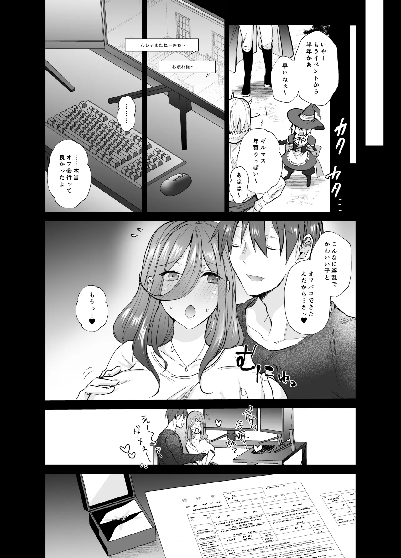 [Chiyori Koubou (Chiyori)]Off-pako! ~Off-kai de Kyonyuu Bijin to Hitobanjuu Tanetsuke Sex Suru Hanashi~ Page 59