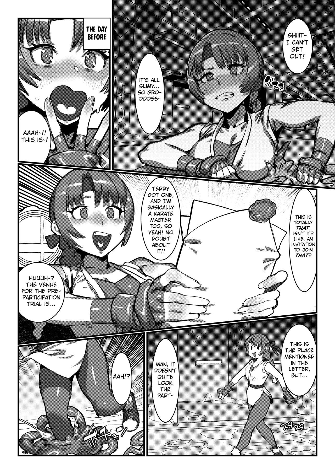 [Kaeru Douhu (Downer)]Female Fighters are Transformed by the Tentacles(King of Fighter) [English] [Kuraudo] Page 2