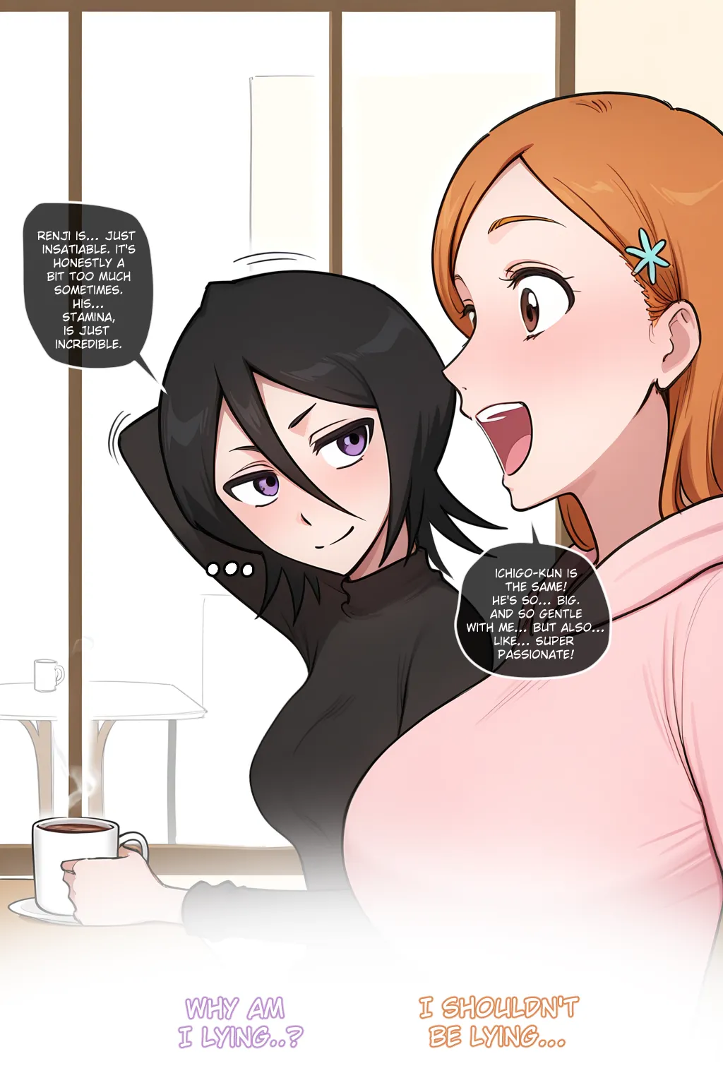 [Coiefen]Orihime & Rukia BBC NTR FULL[AI Generated] Page 1