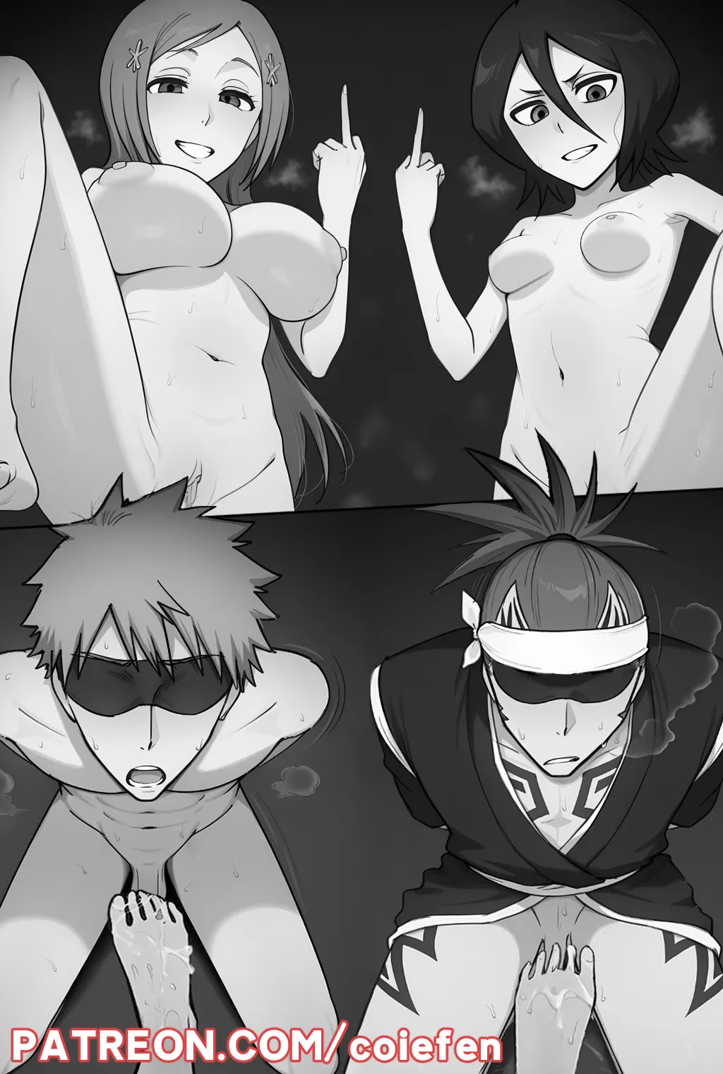 [Coiefen]Orihime & Rukia BBC NTR FULL[AI Generated] Page 8