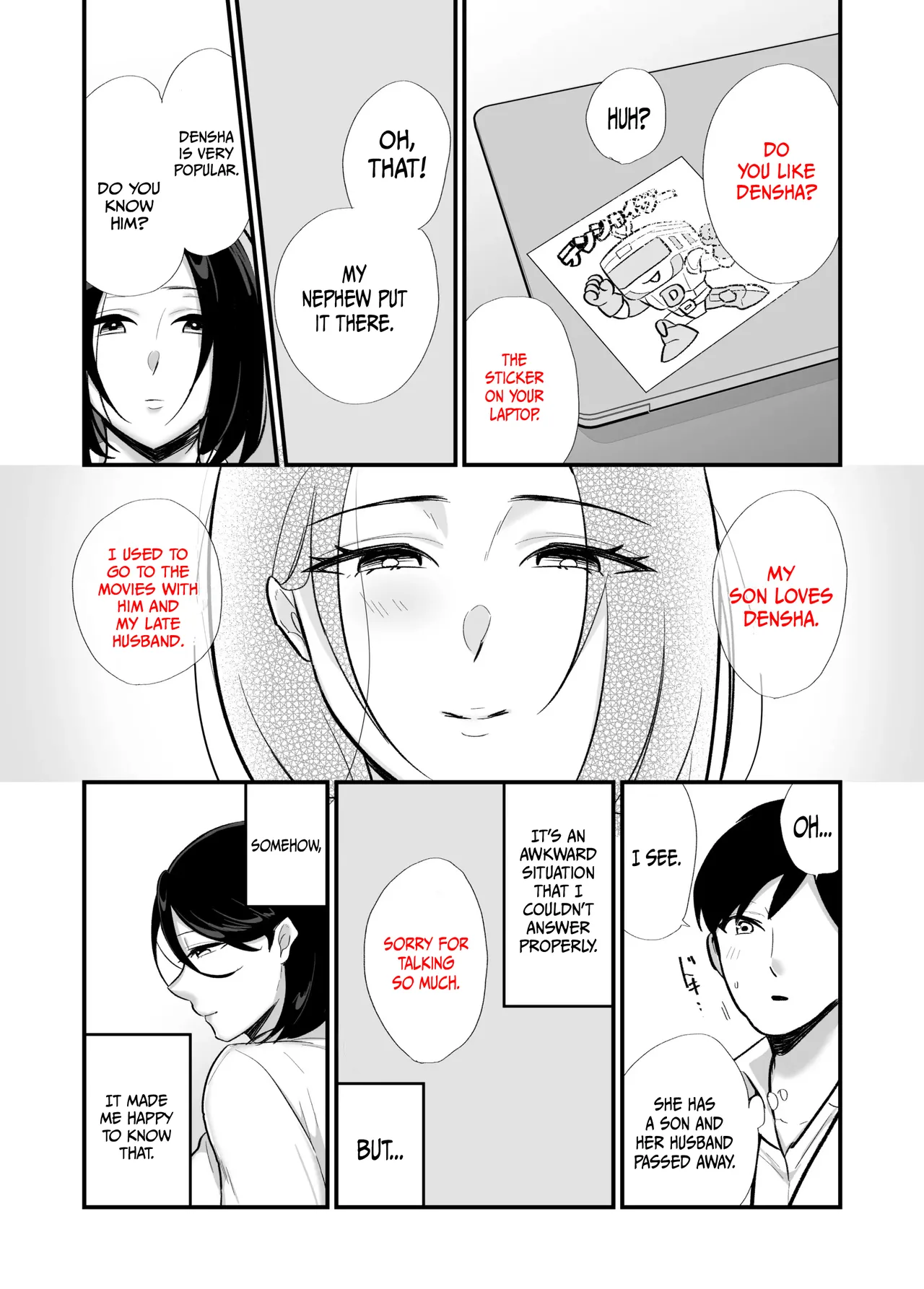 [Botamochi]Kachiki na Single Mother to Dosukebe Netsuai Seikou | Dirty and Passionate Sex with a Single Mother 1[English] Page 8