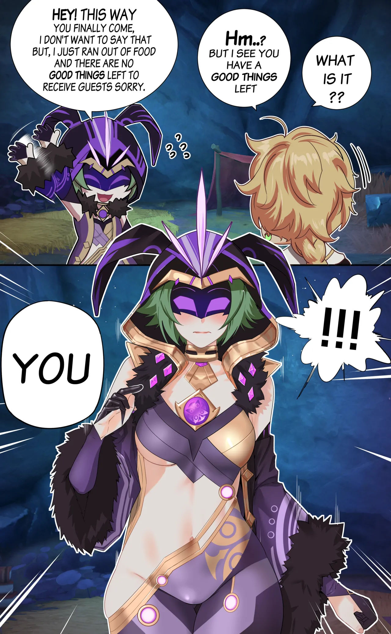 [BLACK7]Feeding Fatui Electro Cicin Mage(Genshin Impact) Page 1