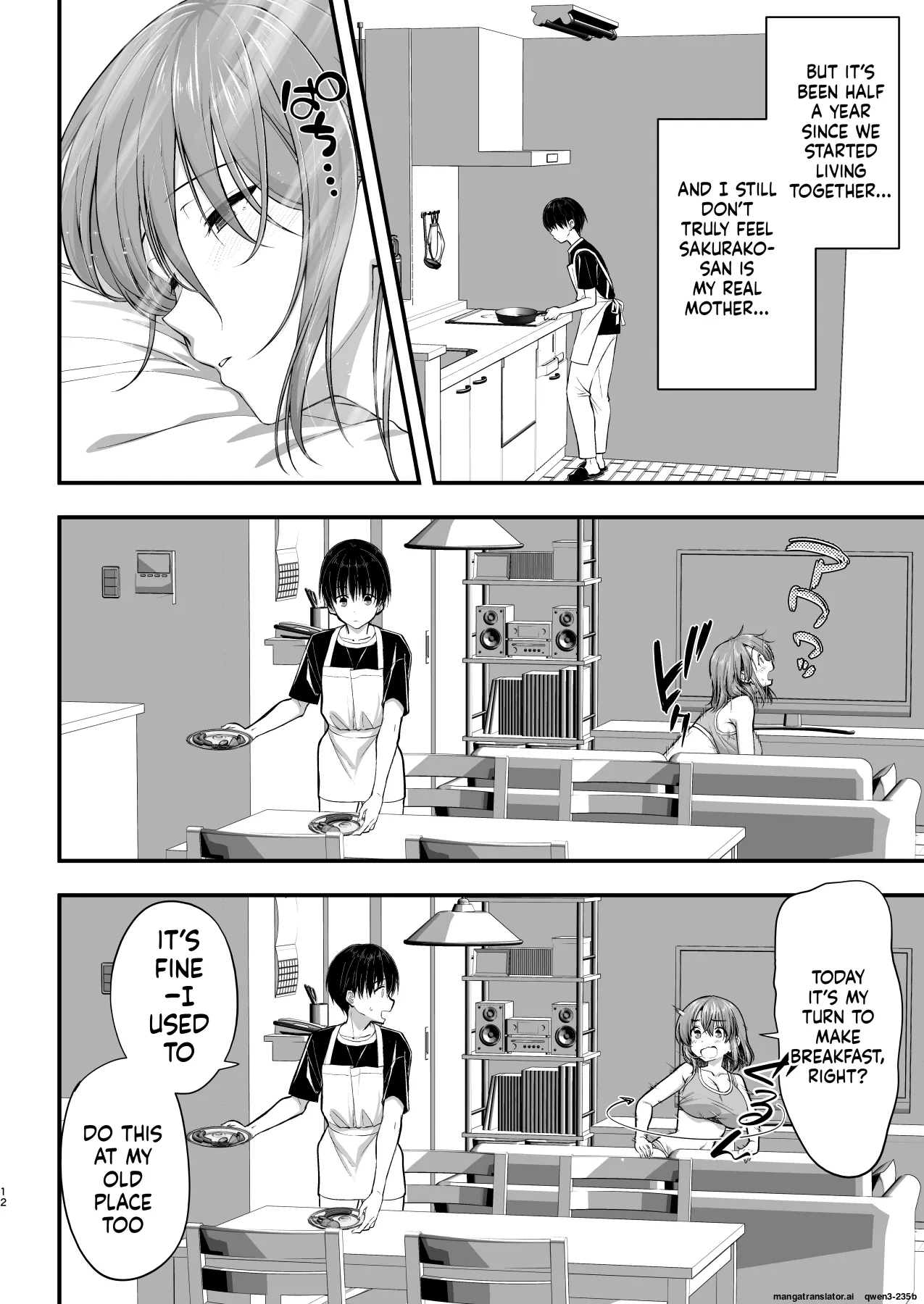 Kon'na Sukebena Karada de Hahaoya wa Muridaro! Muboubi sugiru Haha de Nuki makuru Hibi Remake[MTL] Page 12