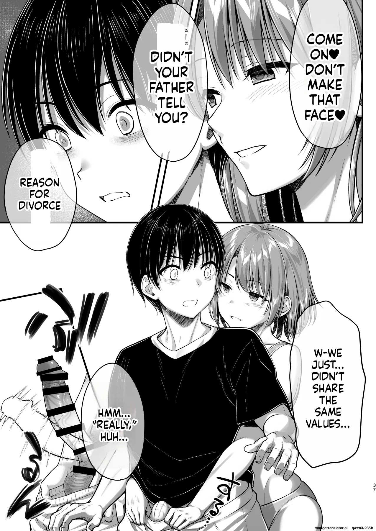 Kon'na Sukebena Karada de Hahaoya wa Muridaro! Muboubi sugiru Haha de Nuki makuru Hibi Remake[MTL] Page 37