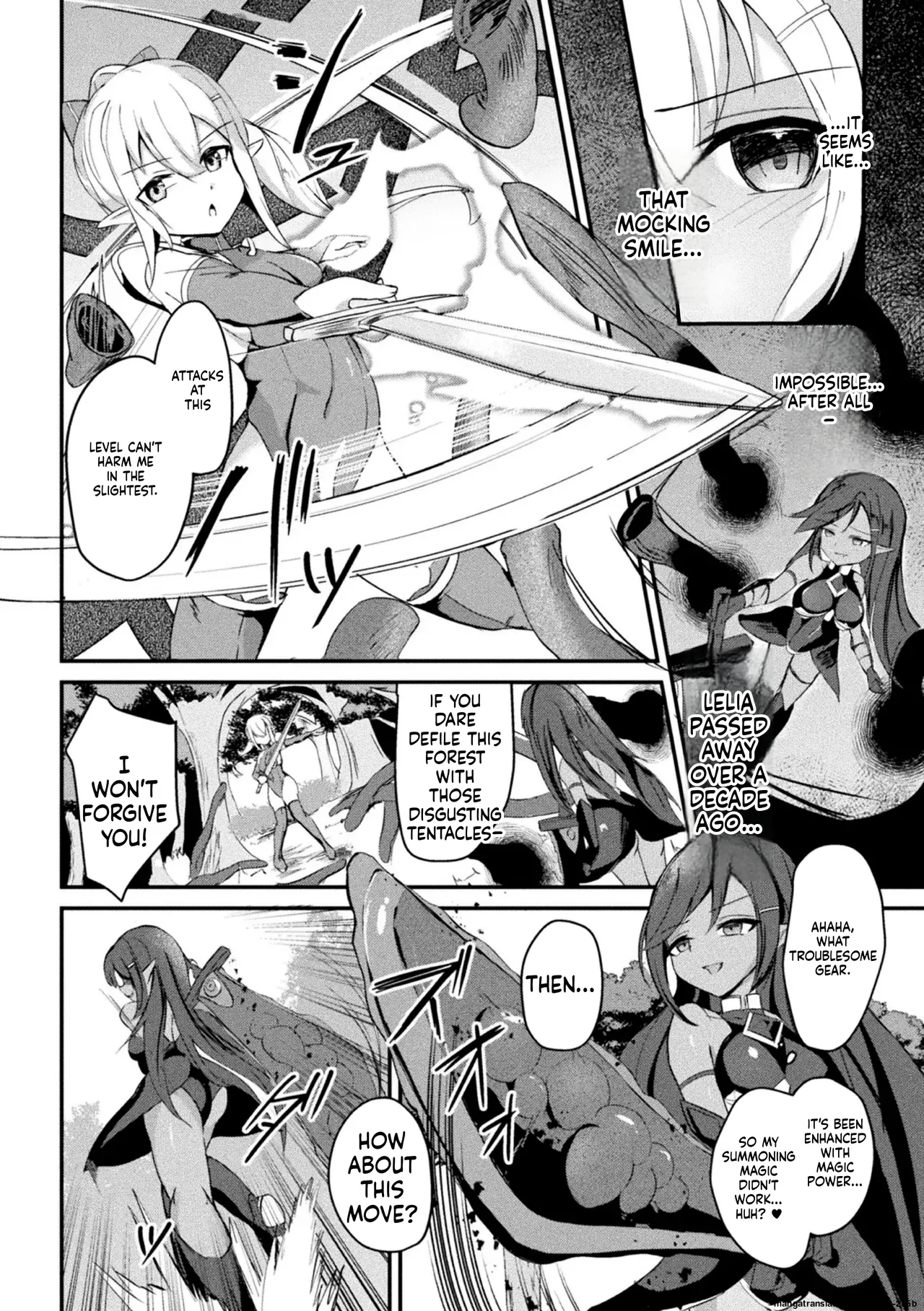 [Aoba Soyogi]Suigeki no Cattleya ~Midaresaku Naedoko no Elf Kenshi~(2D Comic Magazine Akuochi Shokushufuku Vol.1)  [Digital] (SCANMTL) Page 2
